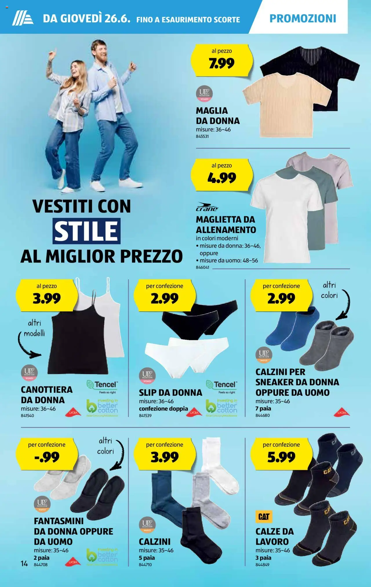 Aldi - Sfoglia online il volantino ab 26.06.2025 | Seite: 15 | Produkte: Slip