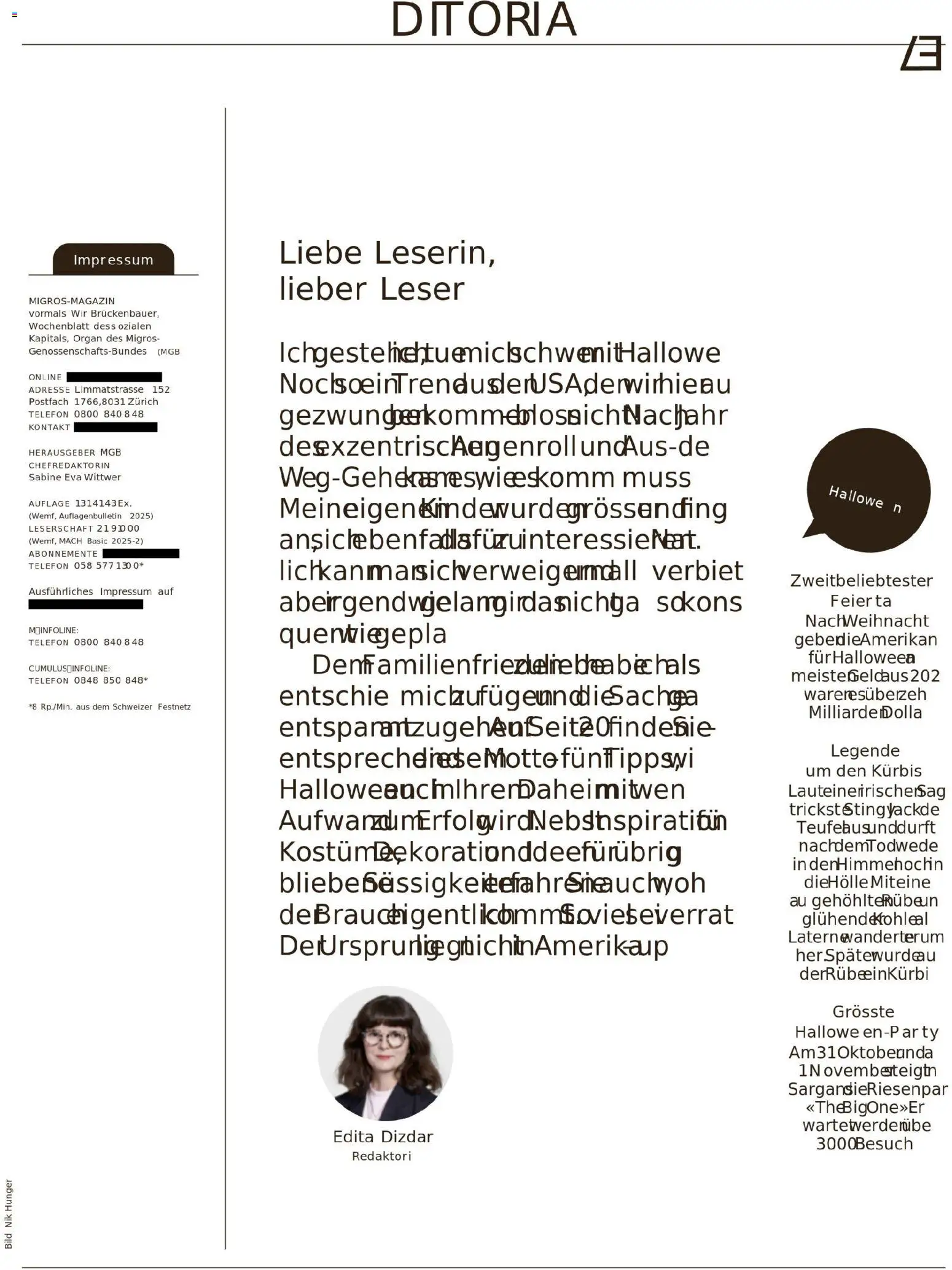 Migros Migros-Magazin-44-2025-d-AA – gültig ab 27.10.2025 | Seite: 7 | Produkte: Kürbis, Telefon