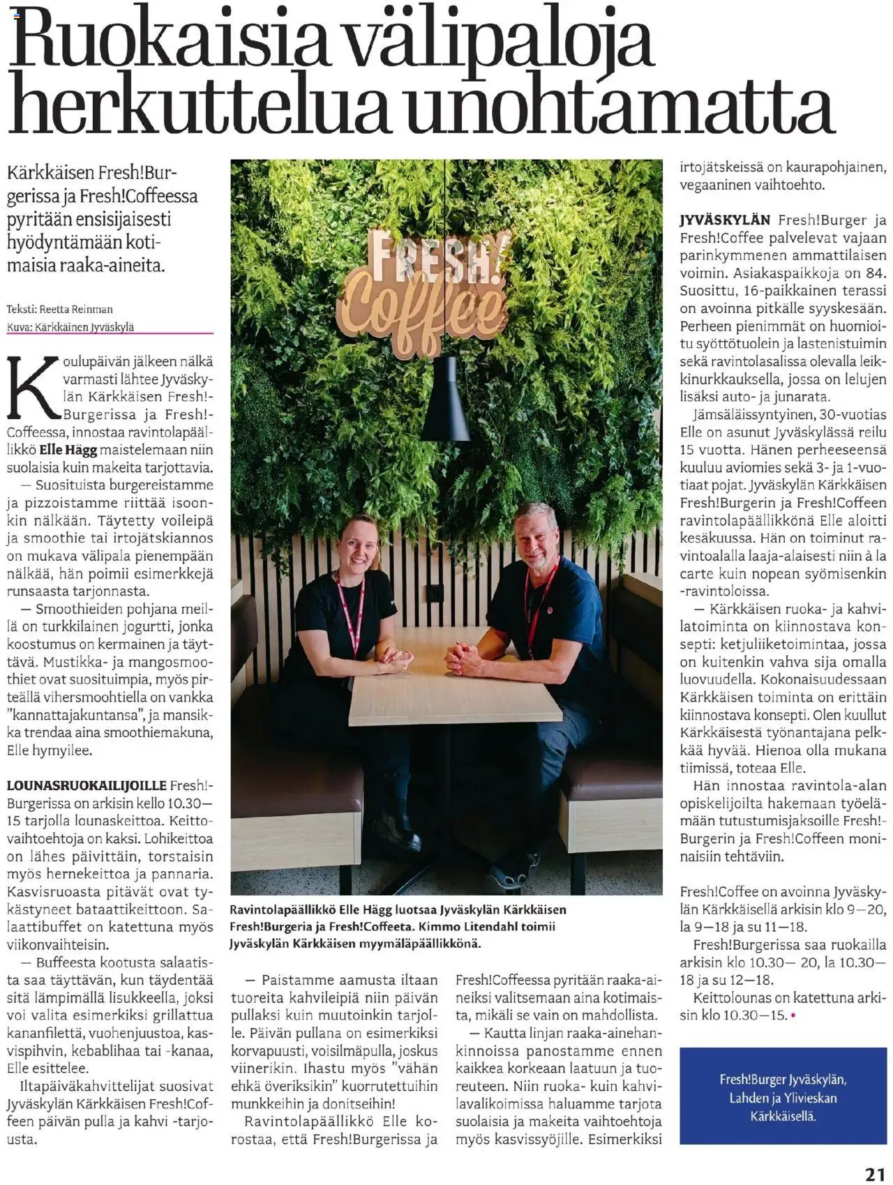  | Sivu: 21 | Tuotteet: Voileipä, Keitto, Voi, Kello