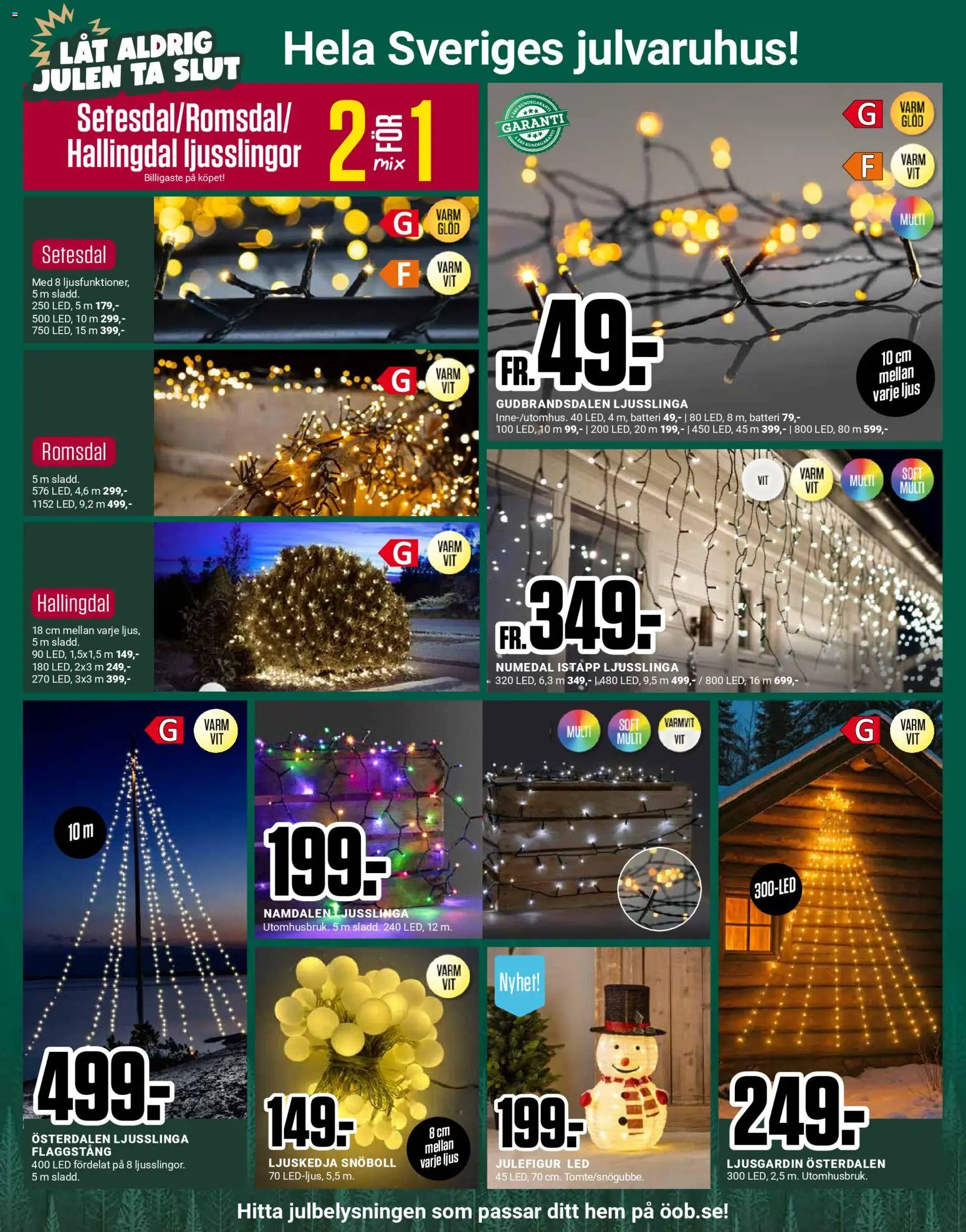 ÖoB reklamblad aktuell från 17.11.2025 | Sida: 4 | Produkter: Flaggstång, Batteri, Ljus, Ljusslinga