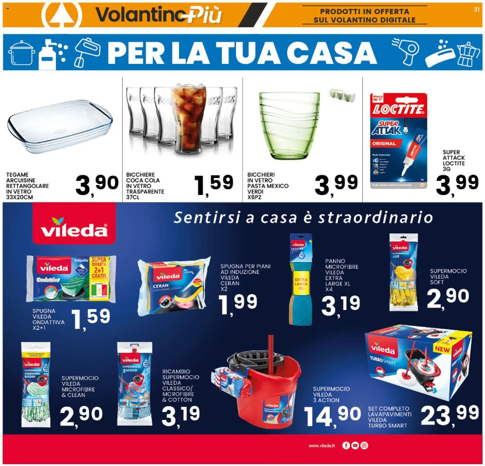 Volantino Interspar del 20.04.2026 | Pagina: 31 | Prodotti: Spugna, Pasta, Coca Cola