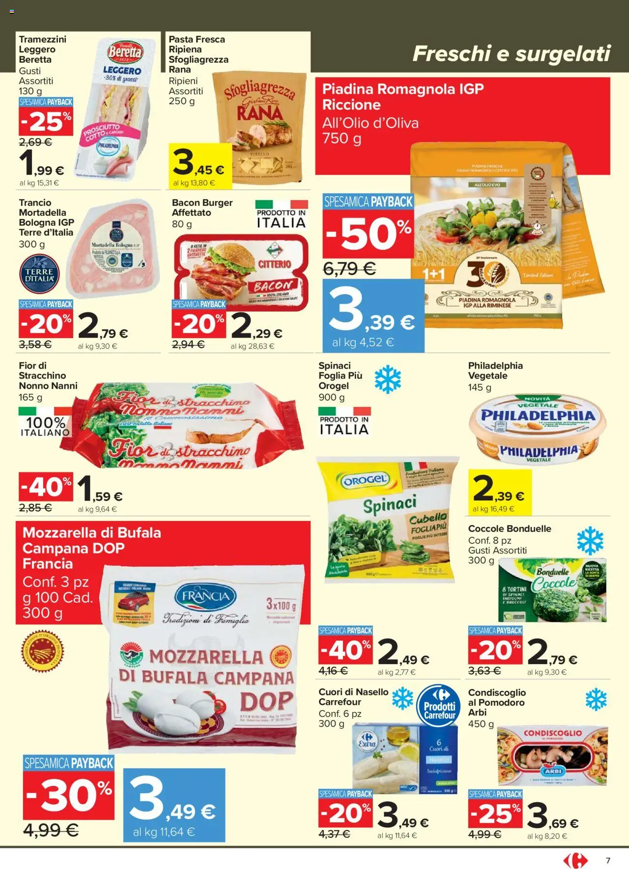 Volantino Carrefour del 21.08.2025 | Pagina: 7 | Prodotti: Pomodoro, Piadina, Vitello, Stracchino