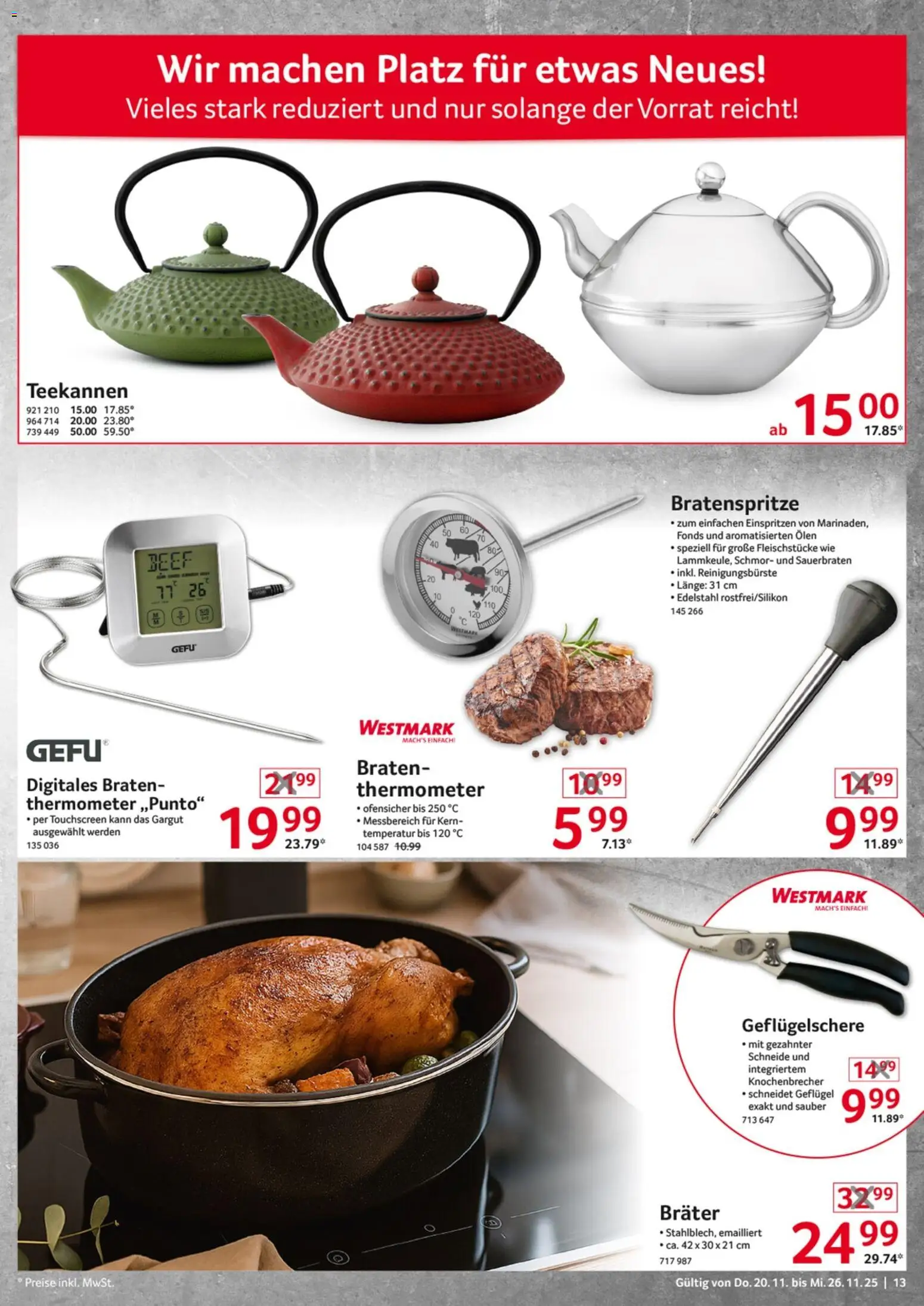Selgros  Non Food – gültig ab 20.11.2025 | Seite: 13 | Produkte: Thermometer