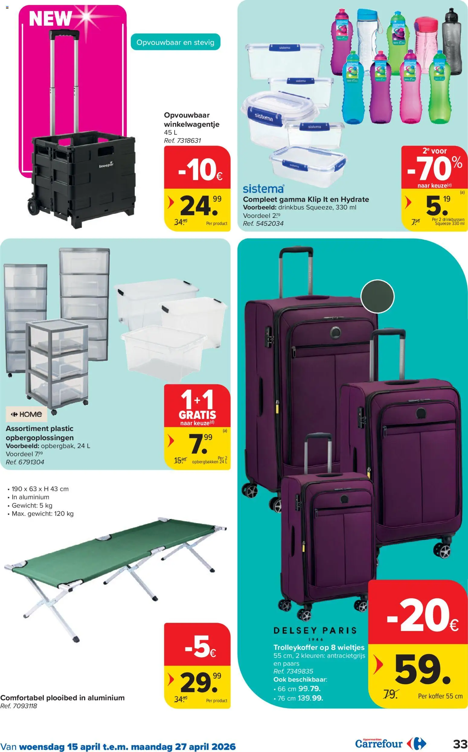 {H1} | Pagina: 33 | Producten: Koffer, Gewicht