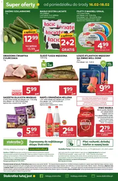 Pogląd oferty "Stokrotka Gazetka" - ważna od 12.02.2026 | Strona: 42 | Produkty: Telefon, Łosoś, Piwo Warka, Piwo