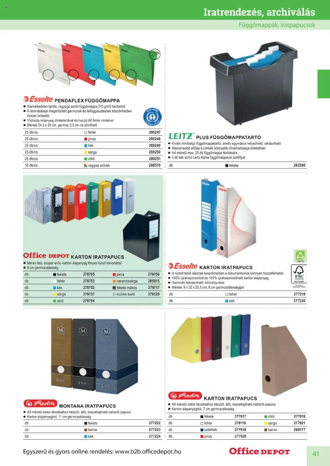 Office Depot akciós ujság - amely érvényes a következő dátumtól: 10.04.2025 | Oldal: 41 | Termékek: Papucs