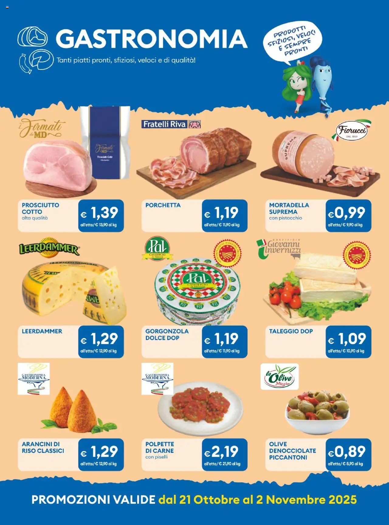 Volantino MD Discount del 21.10.2025 | Pagina: 18 | Prodotti: Riso, Olive, Prosciutto, Piselli