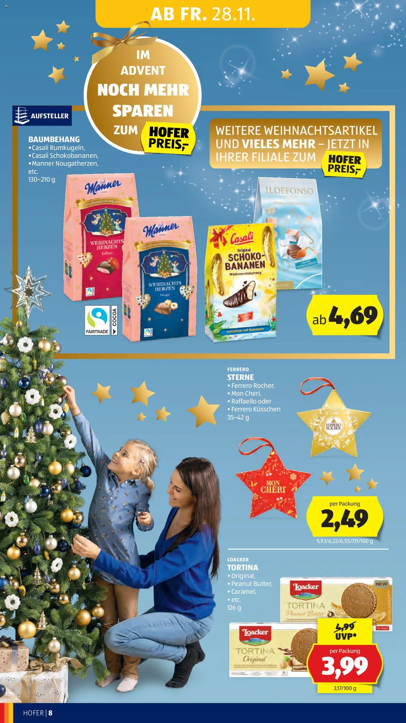 Hofer AT akciós ujság - amely érvényes a következő dátumtól: 28.11.2025 | Oldal: 14 | Termékek: Raffaello