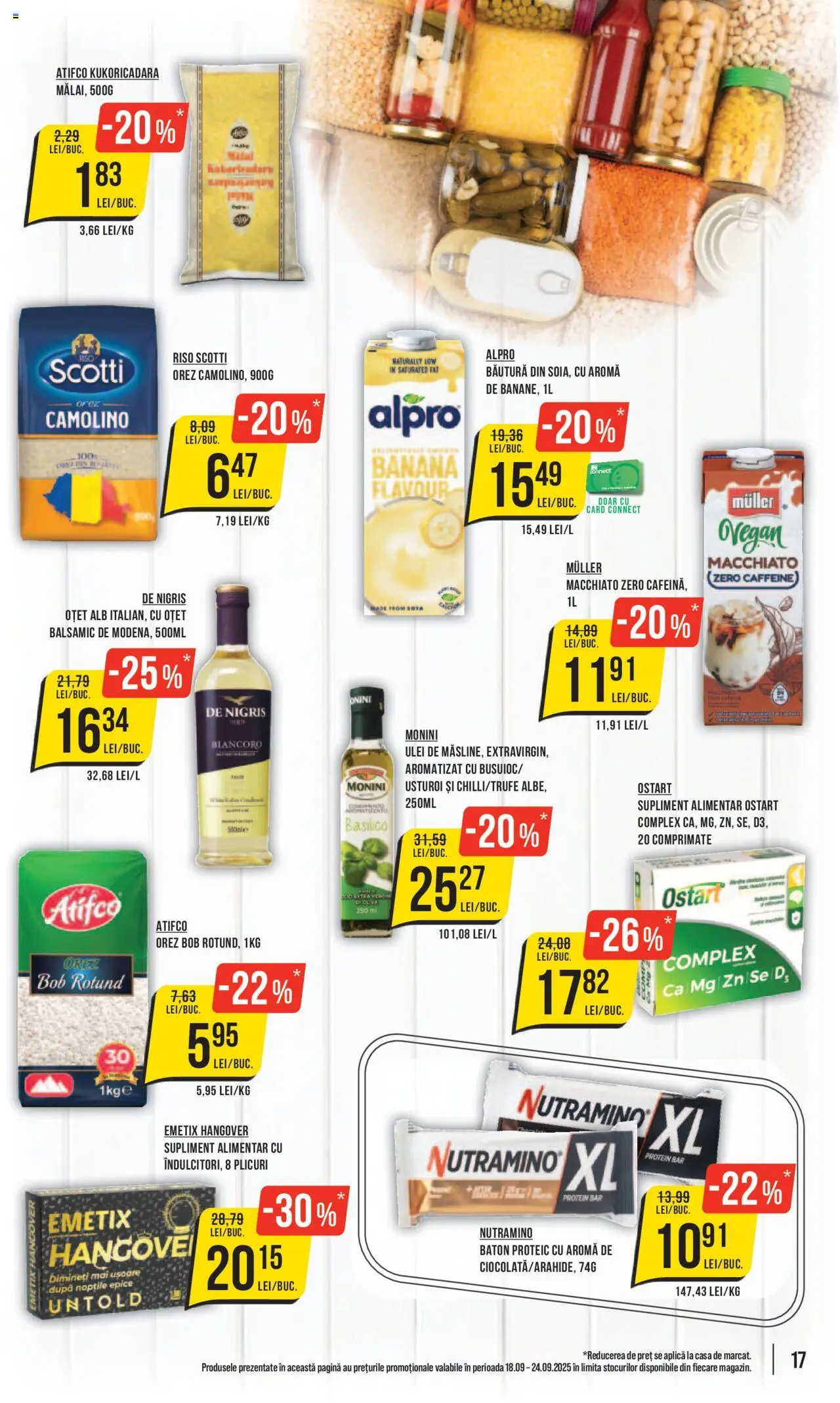 Noul catalog Mega Image – valabil de la 18.09.2025 | Pagină: 17 | Produse: Ulei, Oțet, Orez, Usturoi