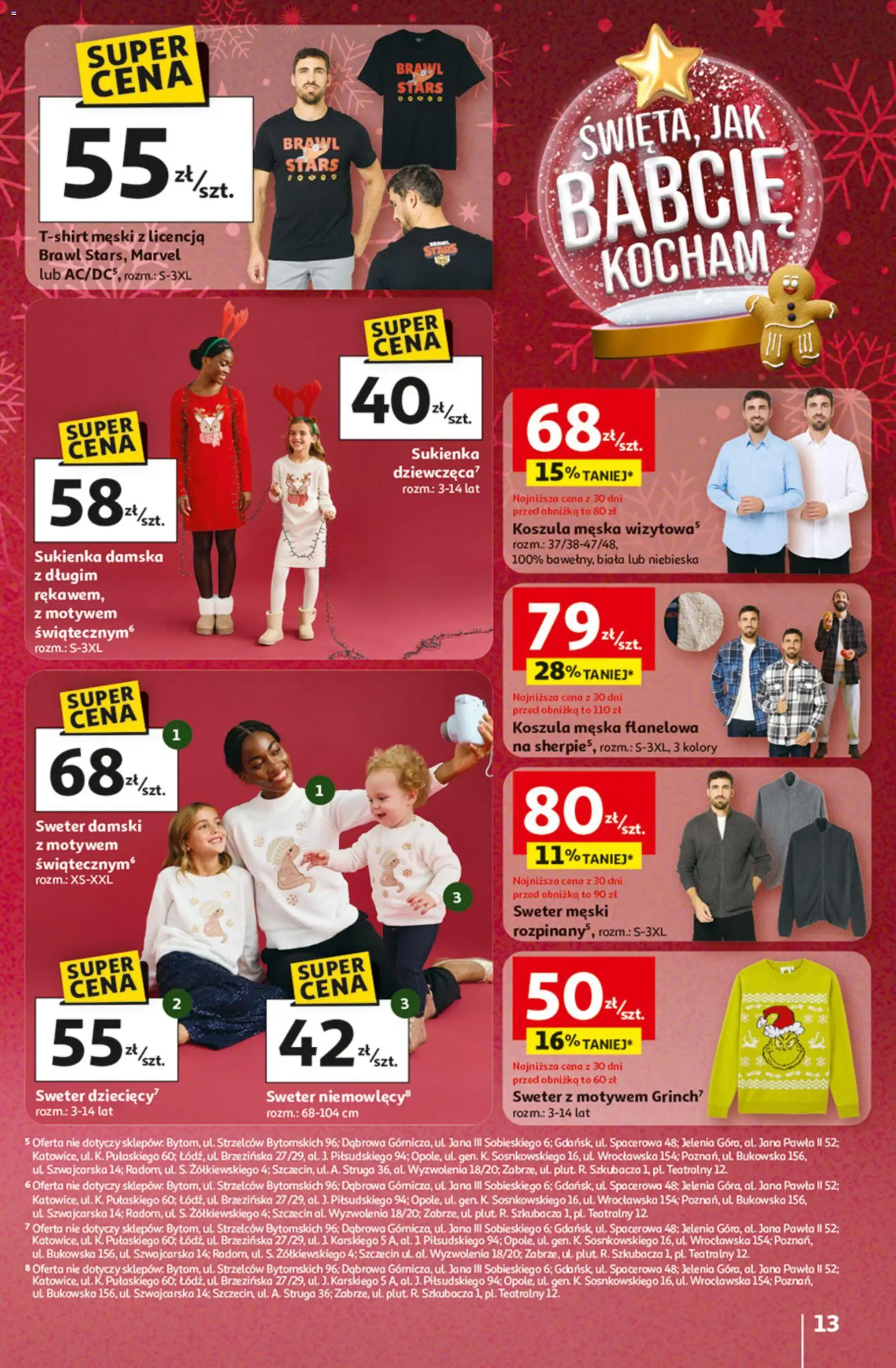 Auchan Black Friday od 20.11.2025 | Strona: 13 | Produkty: Koszula, Sweter, Sukienka