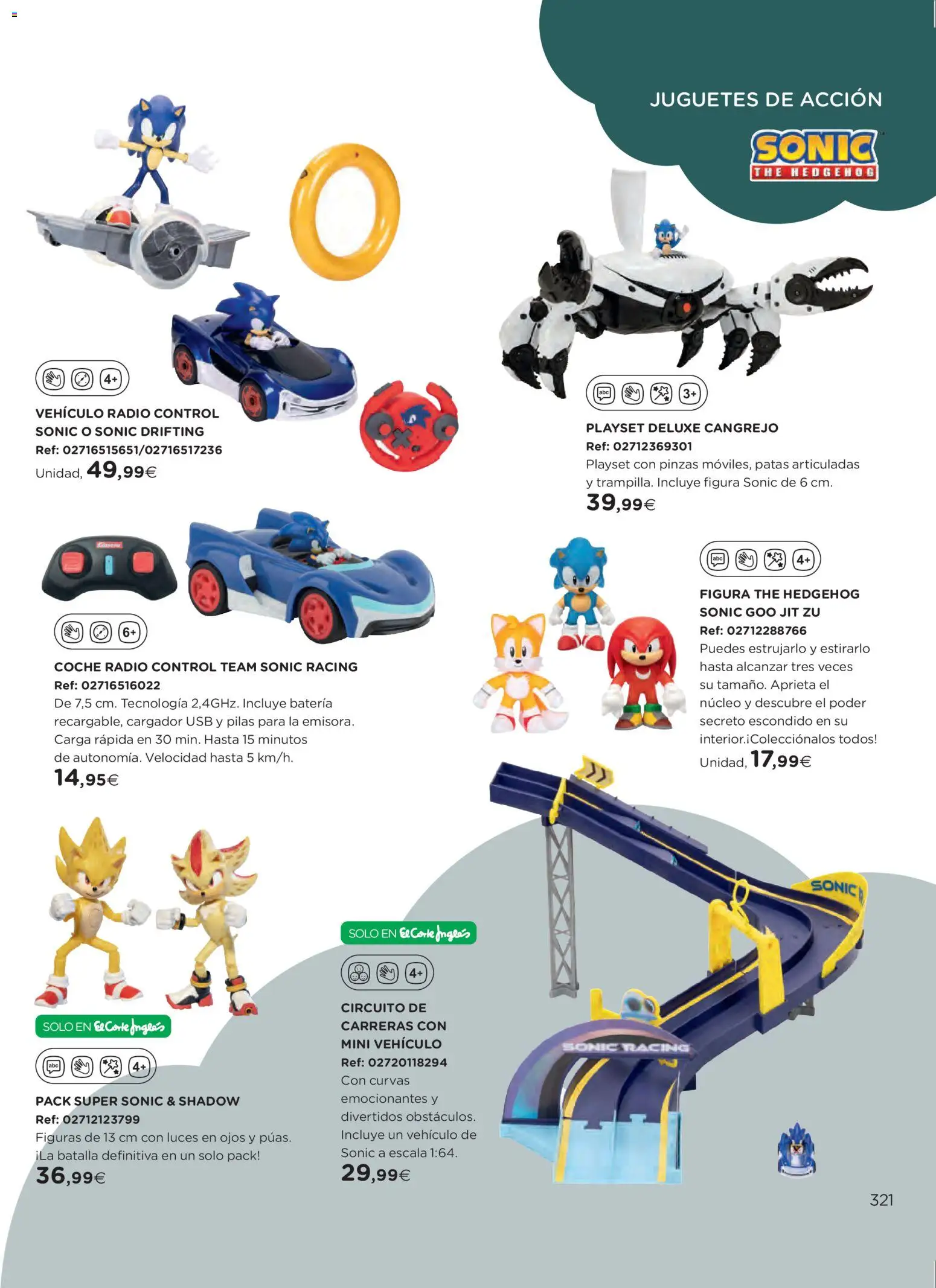 El Corte Inglés ofertas │ válido desde el 27.10.2025 | Página: 321 | Productos: Juguetes, Radio, USB, Batería