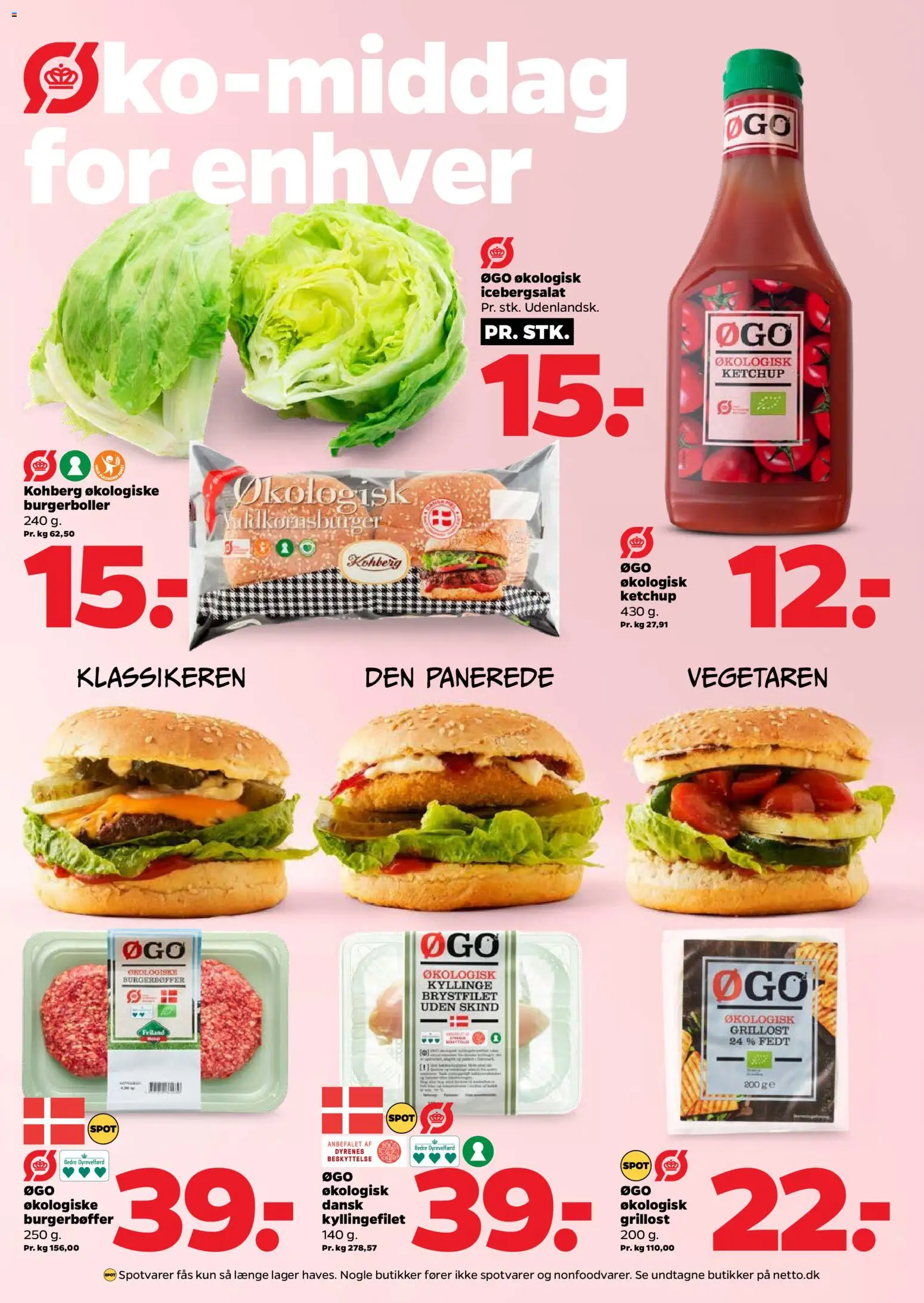 Netto tilbudsavis – gyldig fra 31.01.2026 | Side: 6 | Produkter: Ketchup, Burgerboller, Grill, Icebergsalat