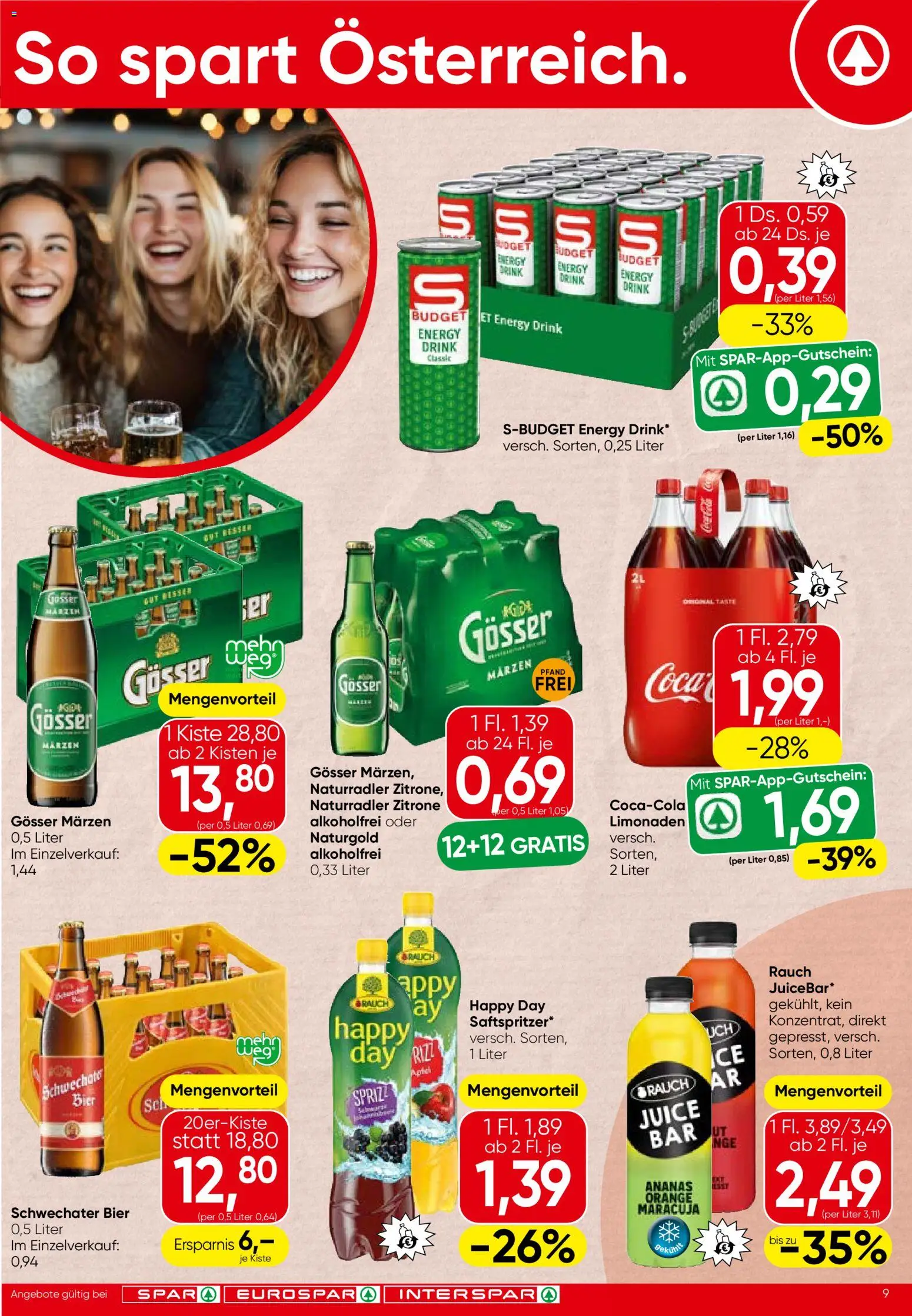 Spar Flugblatt - Tirol gültig ab 27.11.2025 | Seite: 9 | Produkte: Zitrone, Bier, Ananas