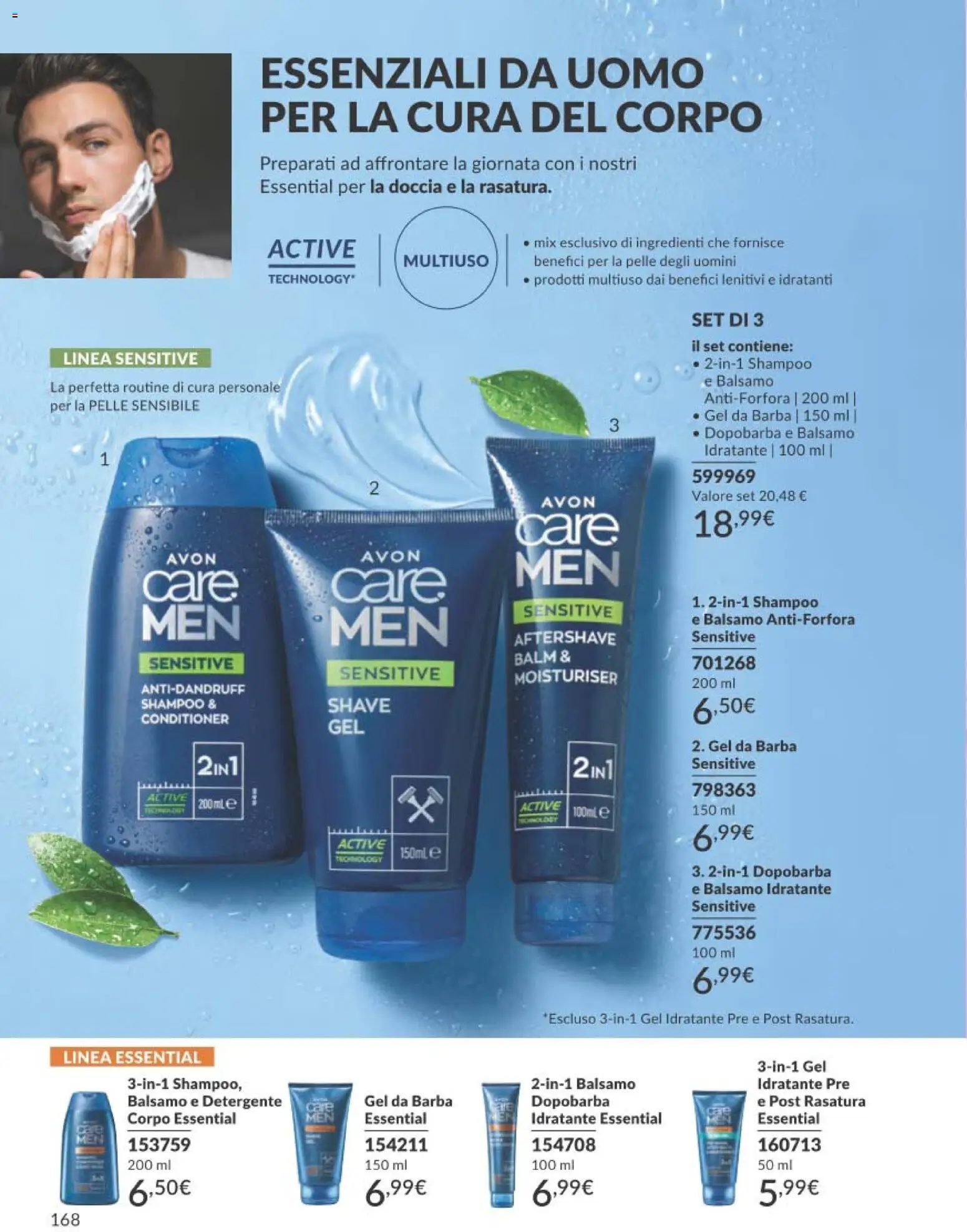 Volantino Avon del 01.03.2026 | Pagina: 168 | Prodotti: Shampoo, Balsamo, Detergente, Doccia