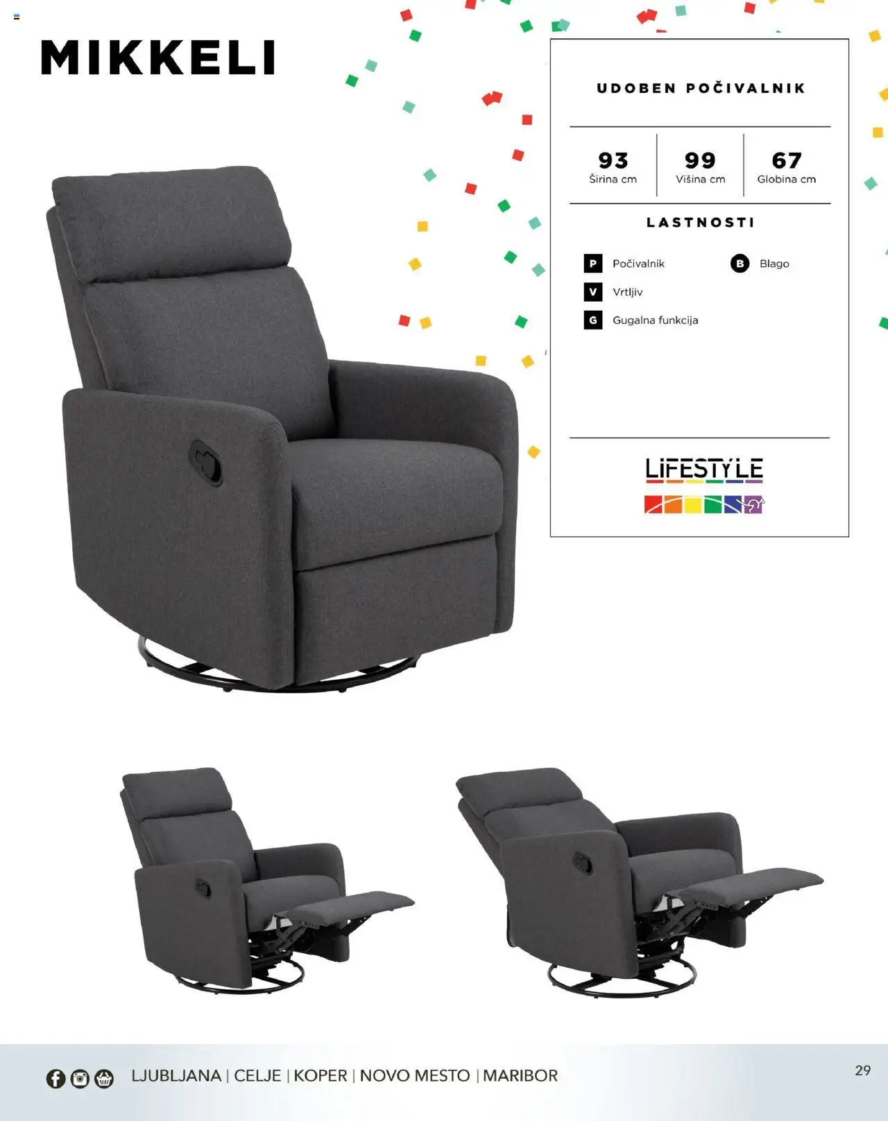 Harvey Norman - Katalog - Udobna praznična ponudba - Počivalniki & masažni stoli │ velja od 22.12.2022 | Stran: 29