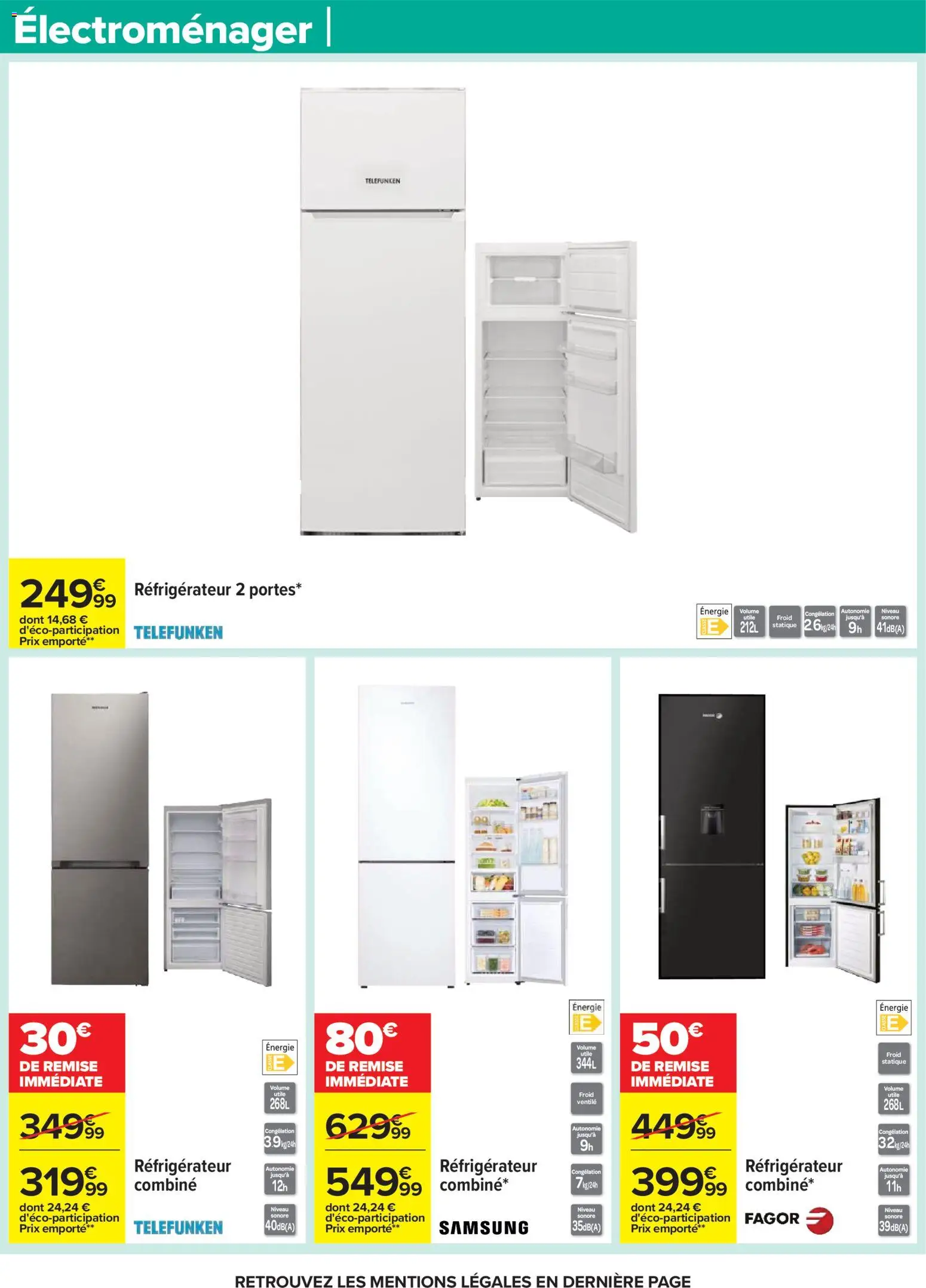 {H1} | Page: 79 | Produits: Réfrigérateur