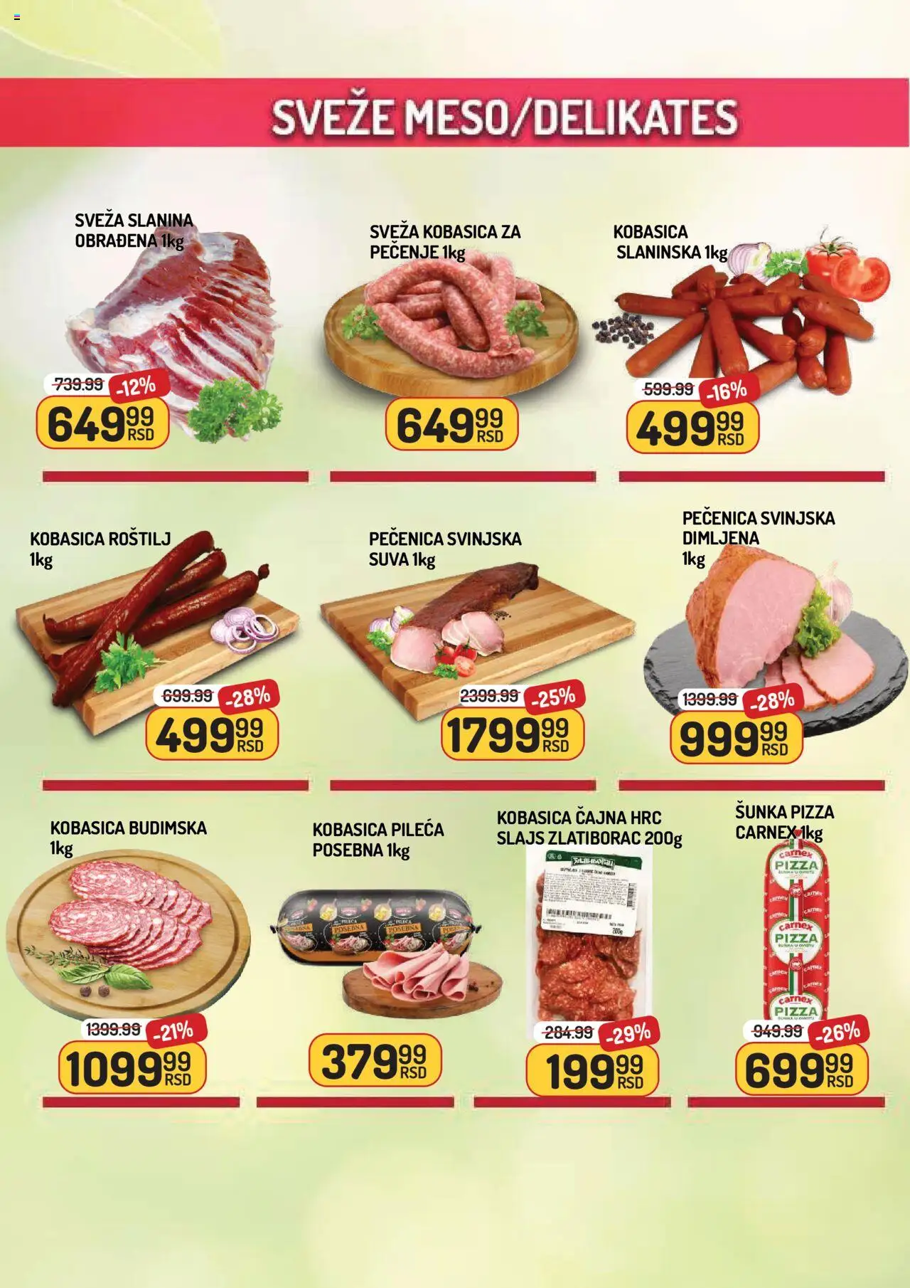 Aman katalog - važi od 22.08.2025 | Strana: 2 | Proizvode: Budimska kobasica, Šunka, Slanina, Roštilj