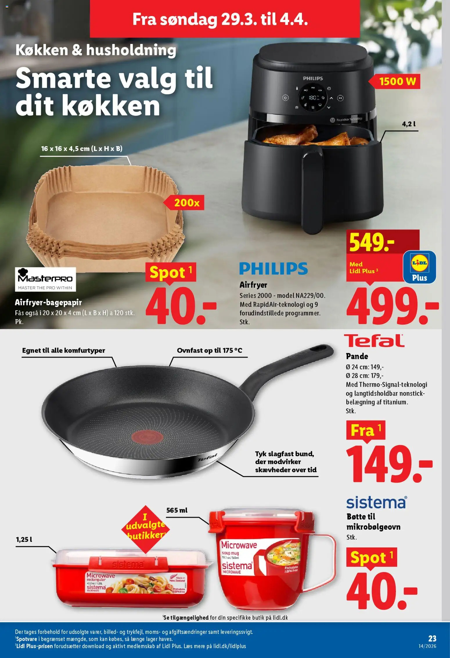 Lidl tilbudsavis – gyldig fra 29.03.2026 | Side: 5 | Produkter: Søm, Mikrobølgeovn