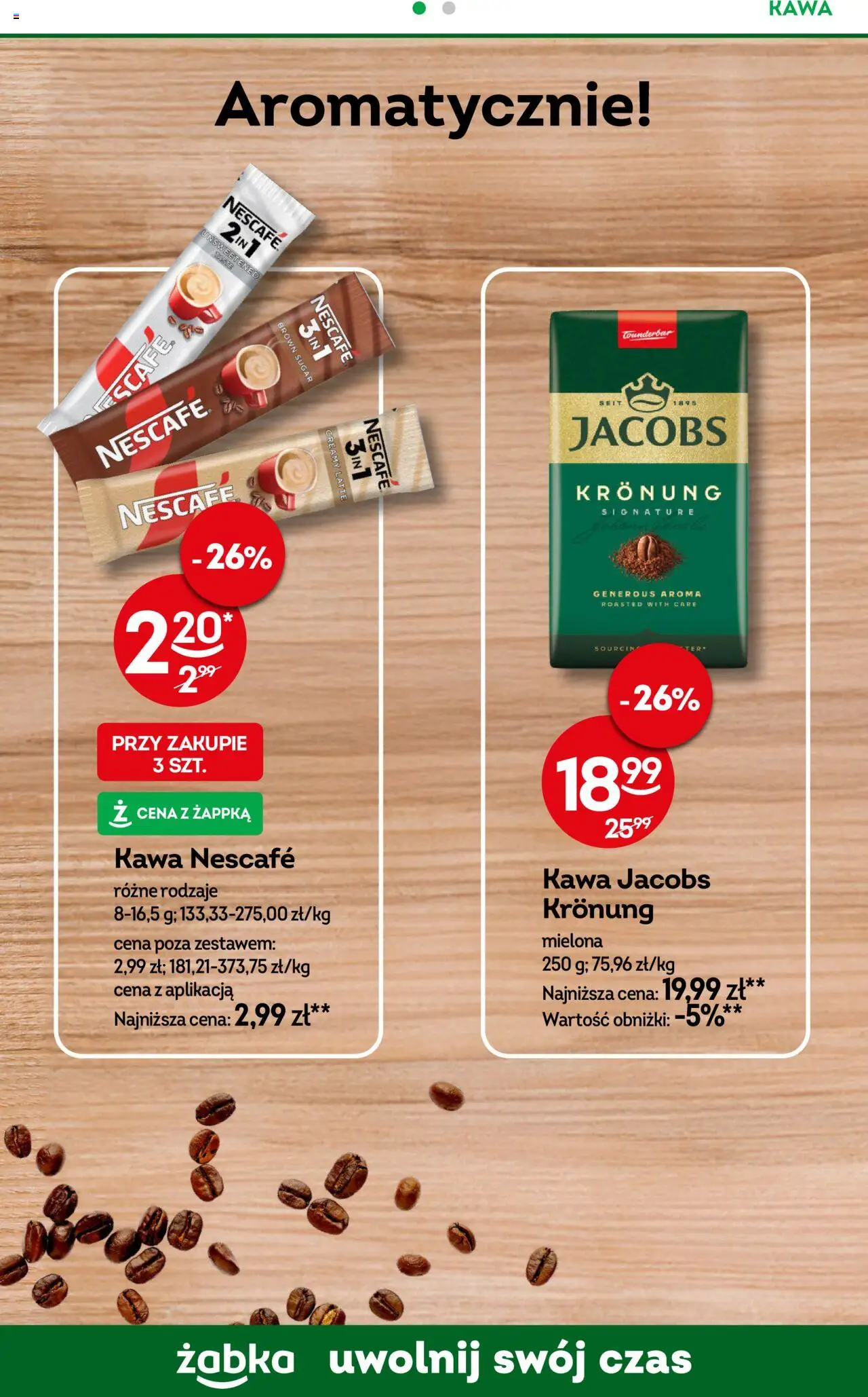 Żabka Gazetka - To się opłaca od 13.08.2025 | Strona: 14 | Produkty: Kawa jacobs, Nescafe, Kawa