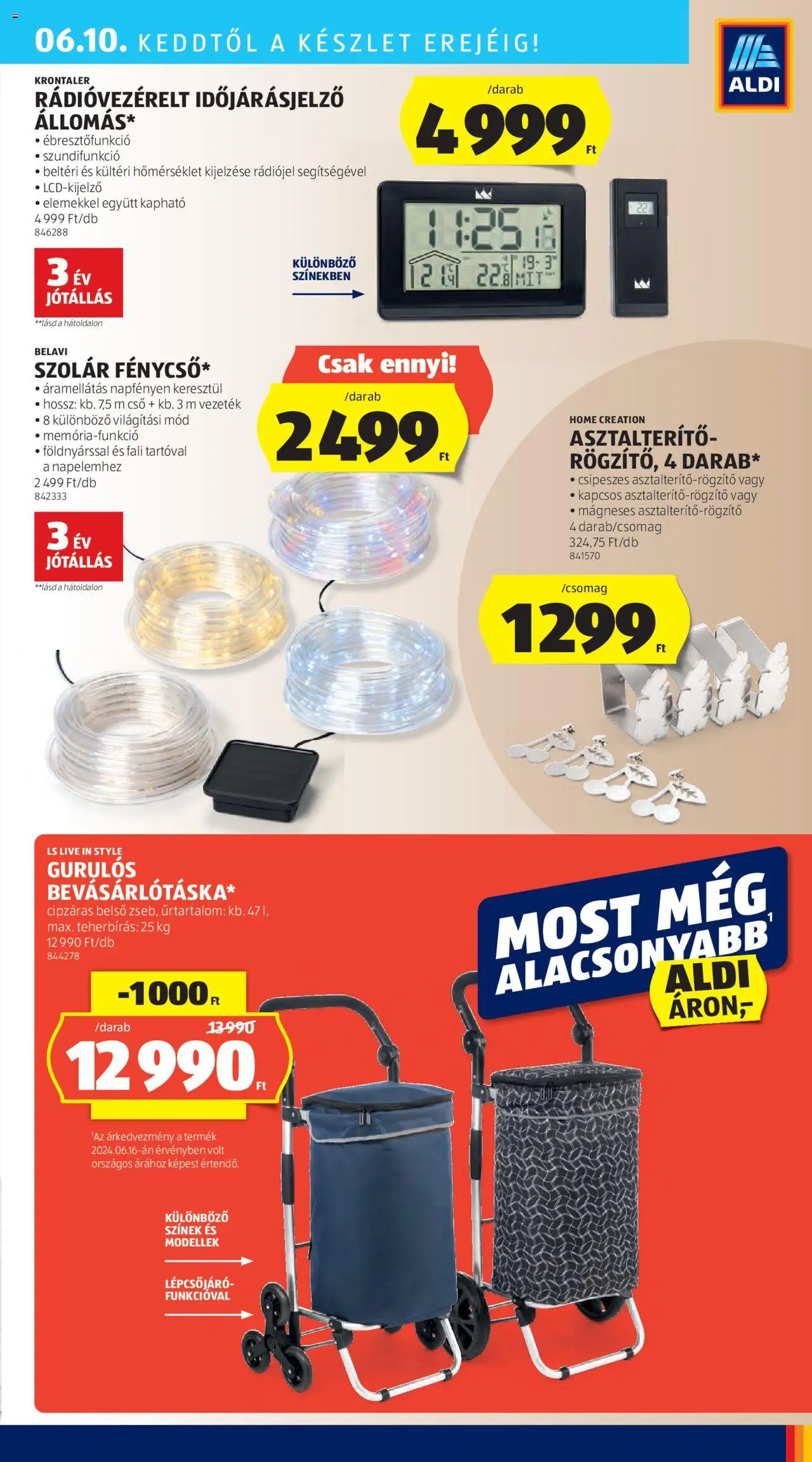 Aldi akciós ujság - amely érvényes a következő dátumtól: 05.06.2025 | Oldal: 43 | Termékek: Asztalterítő