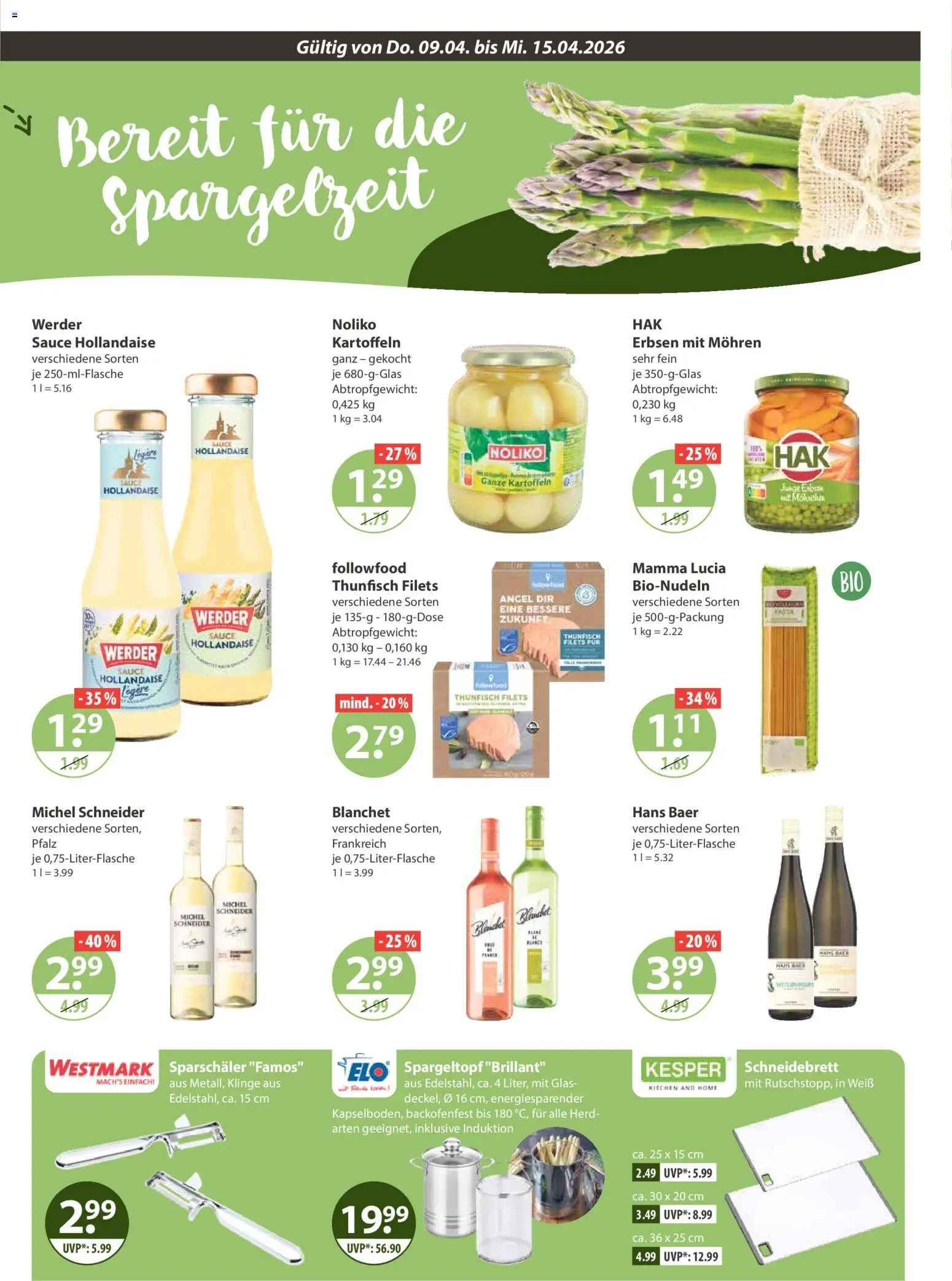 V-Markt Schwaben / Oberbayern – gültig ab 09.04.2026 | Seite: 15 | Produkte: Herd, Thunfisch, Mohren, Kartoffeln