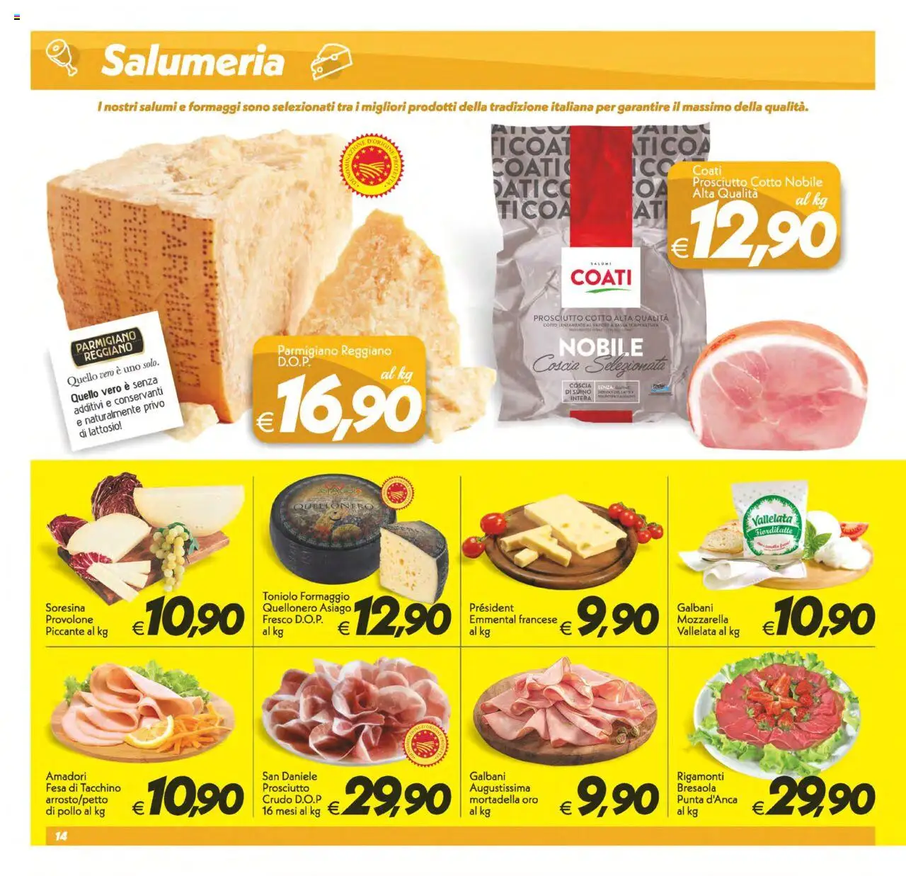 Volantino SuperConveniente del 03.06.2025 | Pagina: 14 | Prodotti: Prosciutto Crudo, Pollo, Prosciutto, Emmental