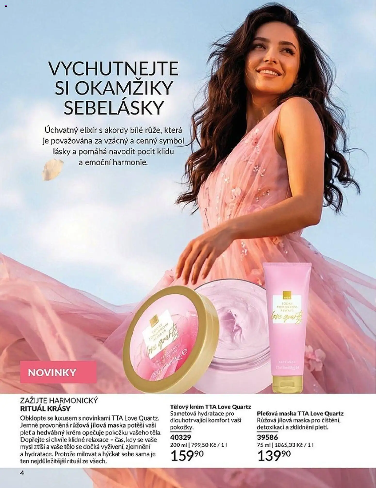 Avon Katalog 05/2026 od 01.05.2026 | Strana: 4 | Produkty: Tělový krém, Pleťová maska, Krém, Maska