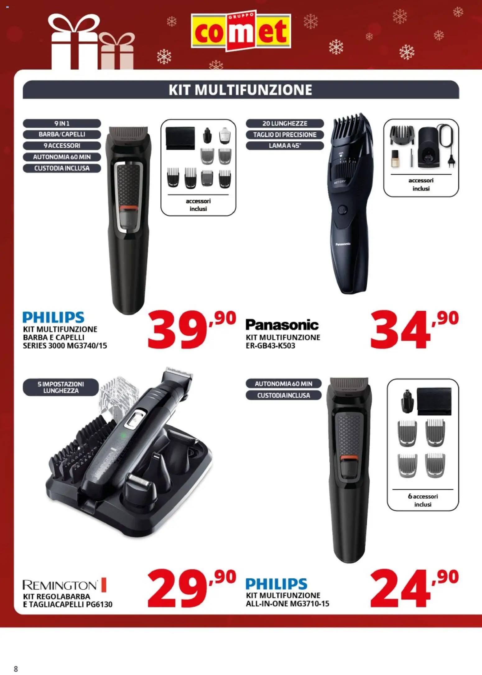 Volantino Comet del 01.12.2025 | Pagina: 8 | Prodotti: Regolabarba