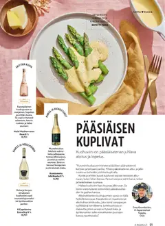 K-Supermarket-mainoslehti voimassa 25.03.2026 alkaen | Sivu: 51 | Tuotteet: Parsa, Voi, Kala, Punaviini