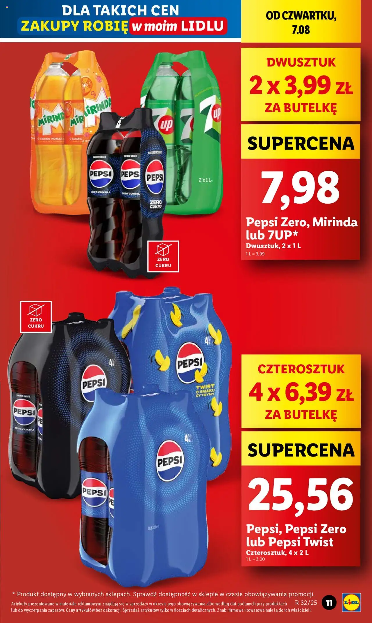 Lidl Gazetka od 07.08.2025 | Strona: 11 | Produkty: Pepsi, Cytryny