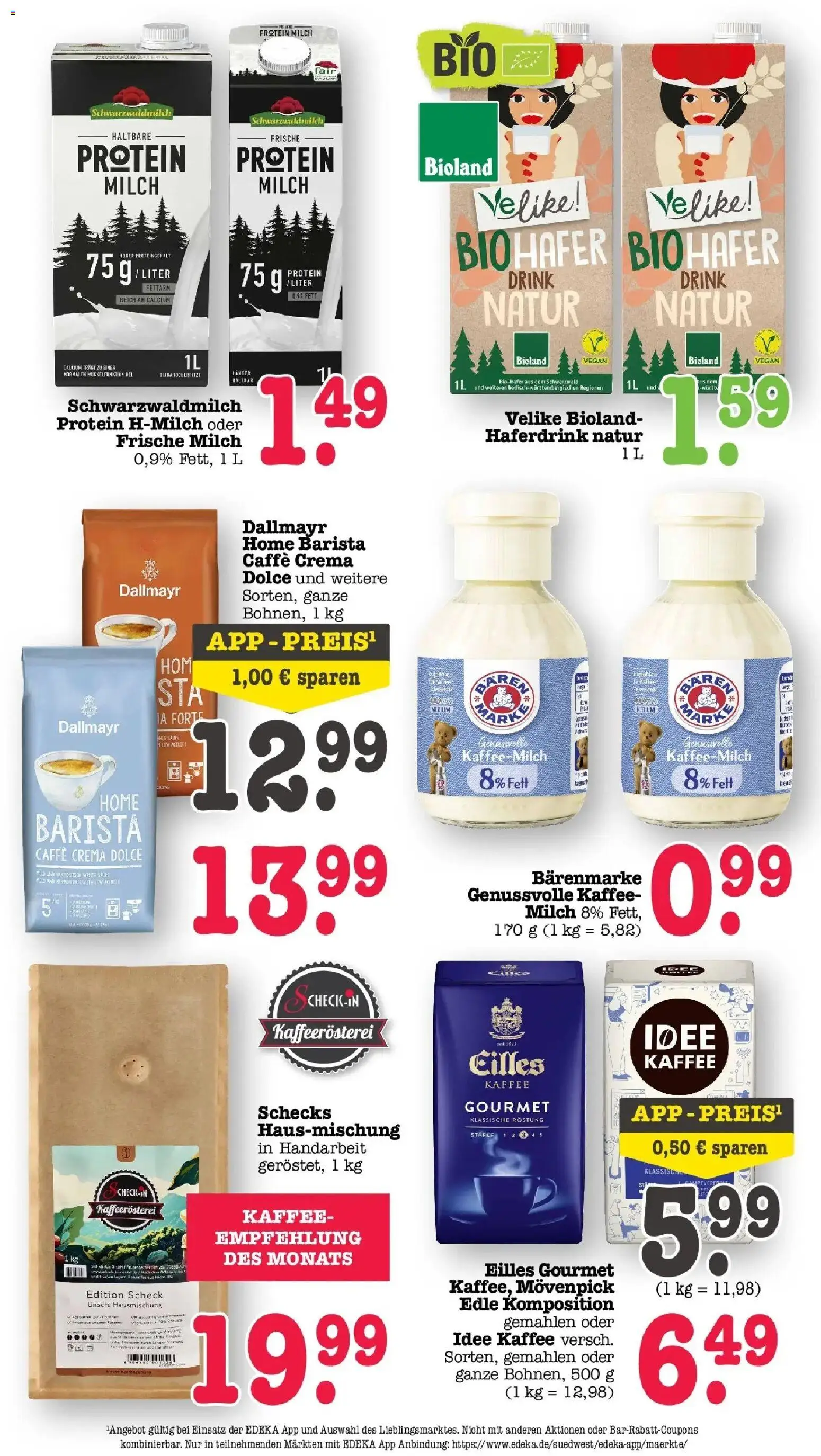 Edeka prospekt Offenbach	 – gültig ab 05.04.2026 | Seite: 39 | Produkte: Idee kaffee, Milch, Haferdrink, Dallmayr