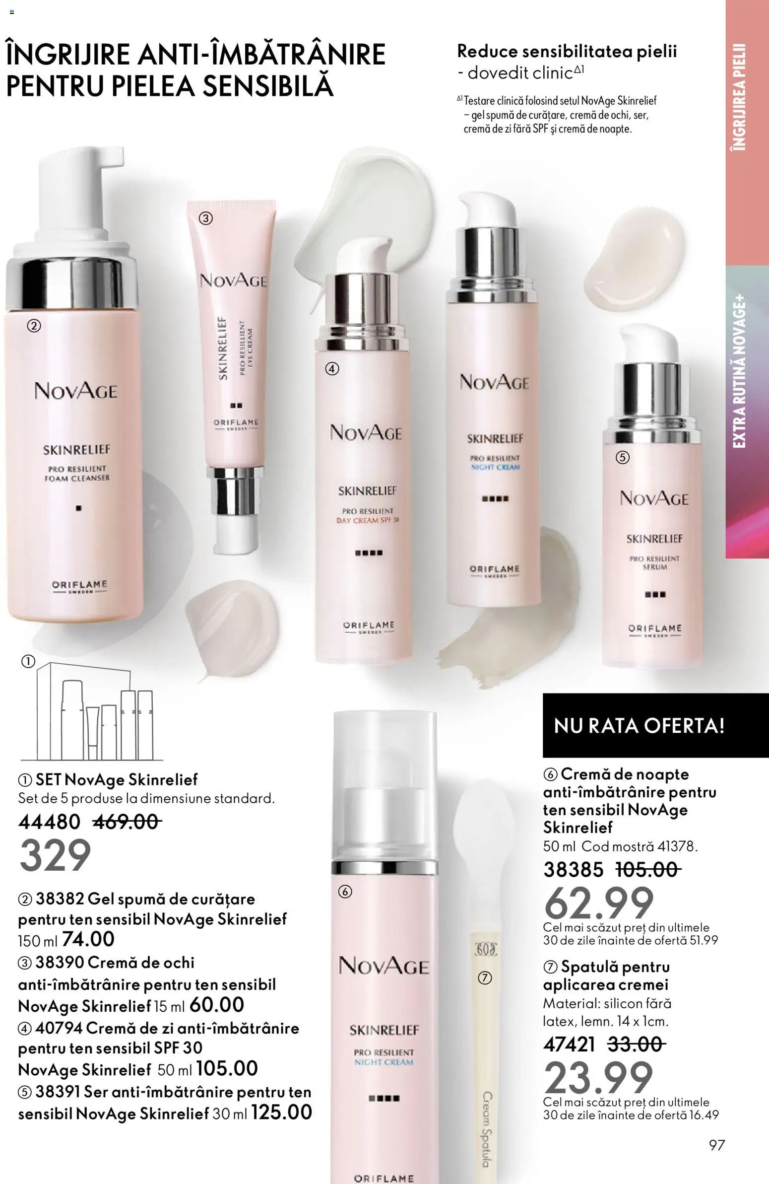 Noul catalog Oriflame – valabil de la 23.12.2025 | Pagină: 97 | Produse: Serum, Cremă de noapte, Rață, Cremă