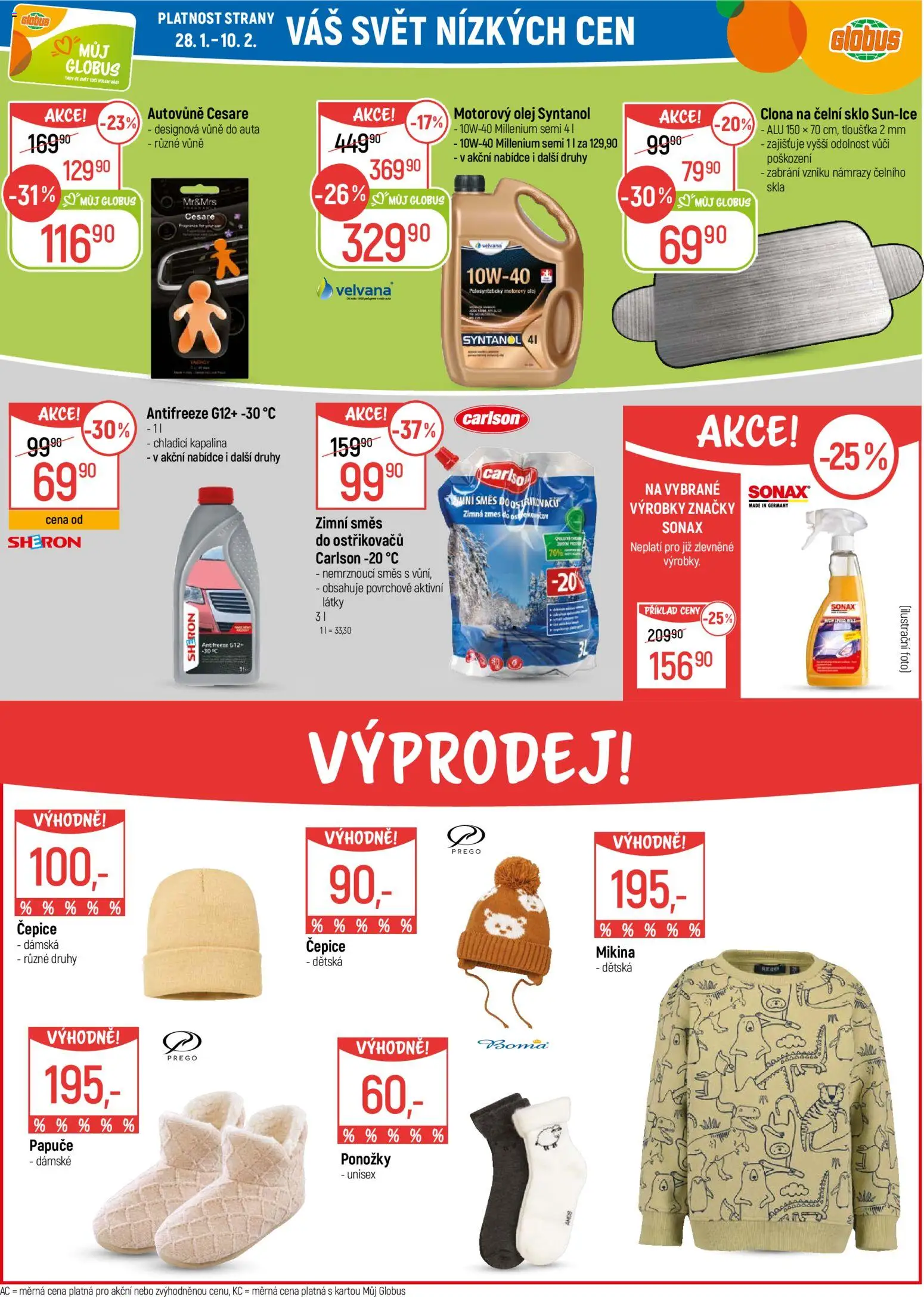 Globus leták - Praha-Štěrboholy od 28.01.2026 | Strana: 25 | Produkty: Globus, Ponožky, Papuče, Motorový olej