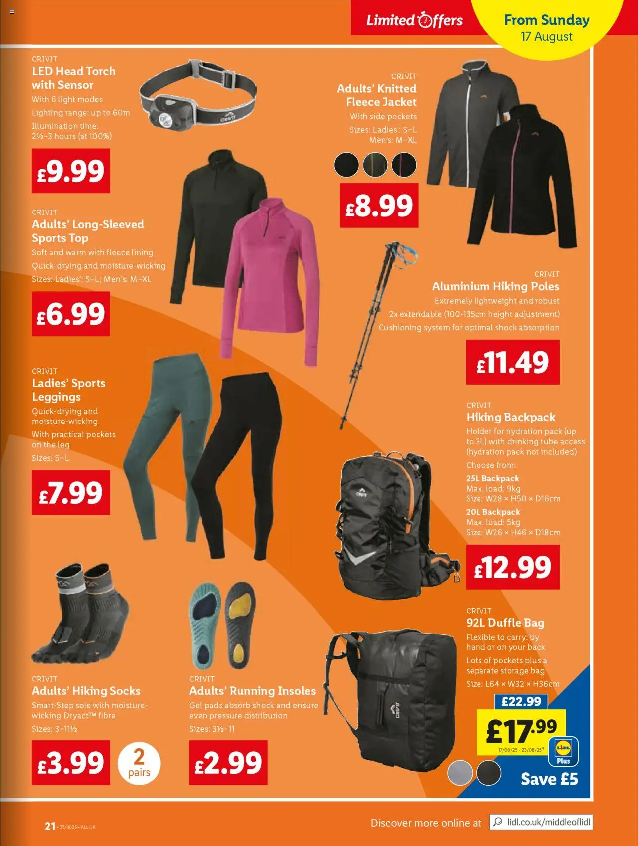  | Page: 21 | Products: Jacket, Leggings, Backpack, Bag