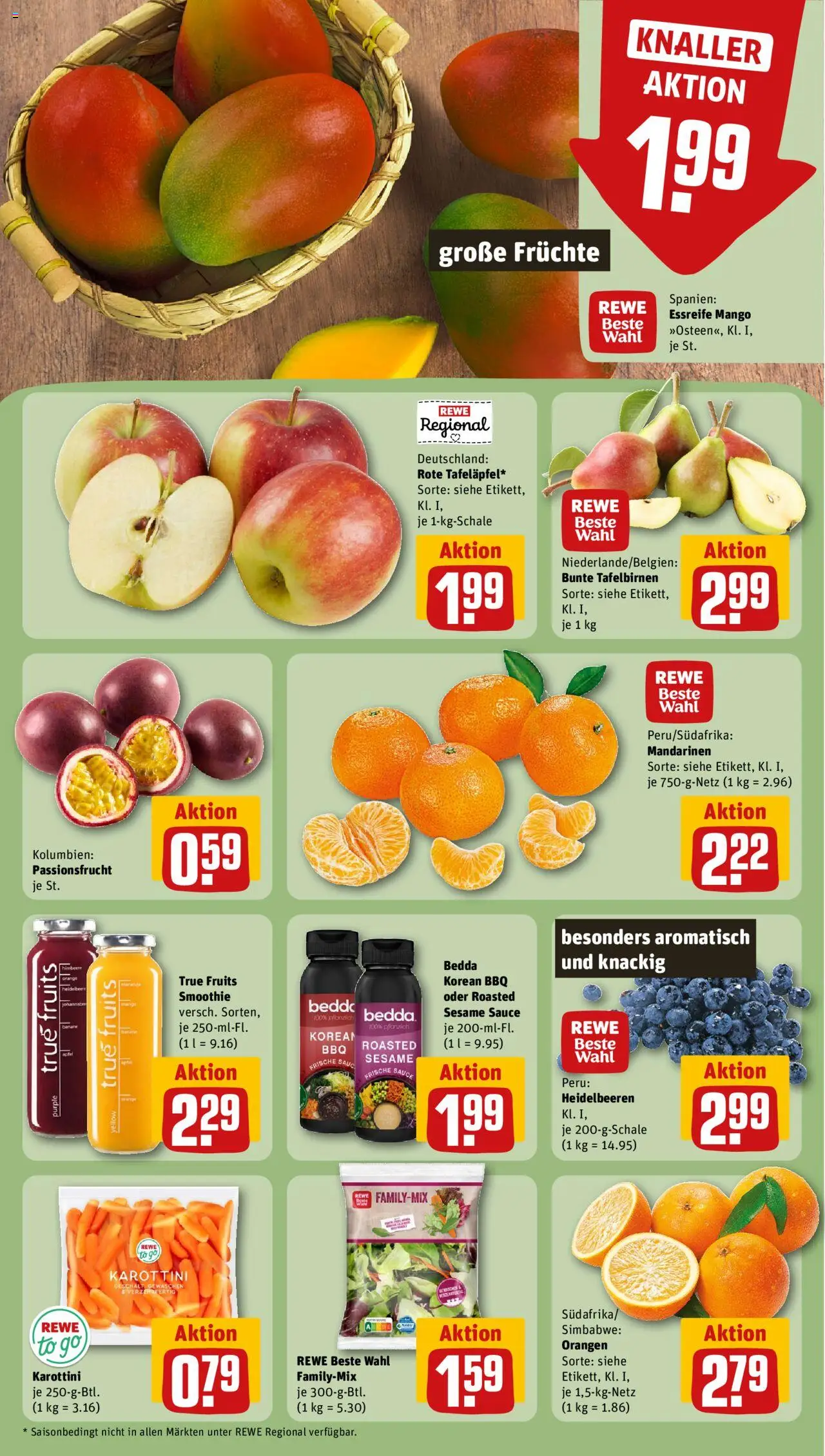 Rewe ihr Kaufpark Prospekt 	 – gültig ab 06.10.2025 | Seite: 6 | Produkte: Mandarinen, Orangen, Mango, Himbeere