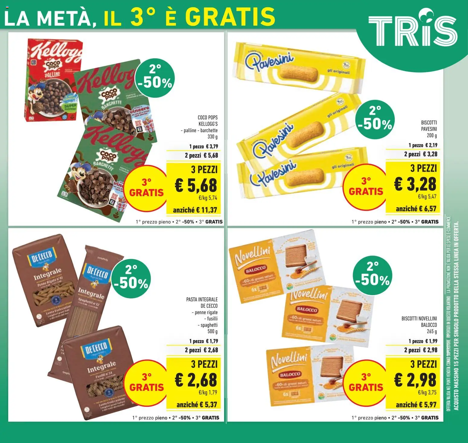 Volantino Conad del 08.04.2026 | Pagina: 5 | Prodotti: Biscotti, Pasta, Fusilli, Penne