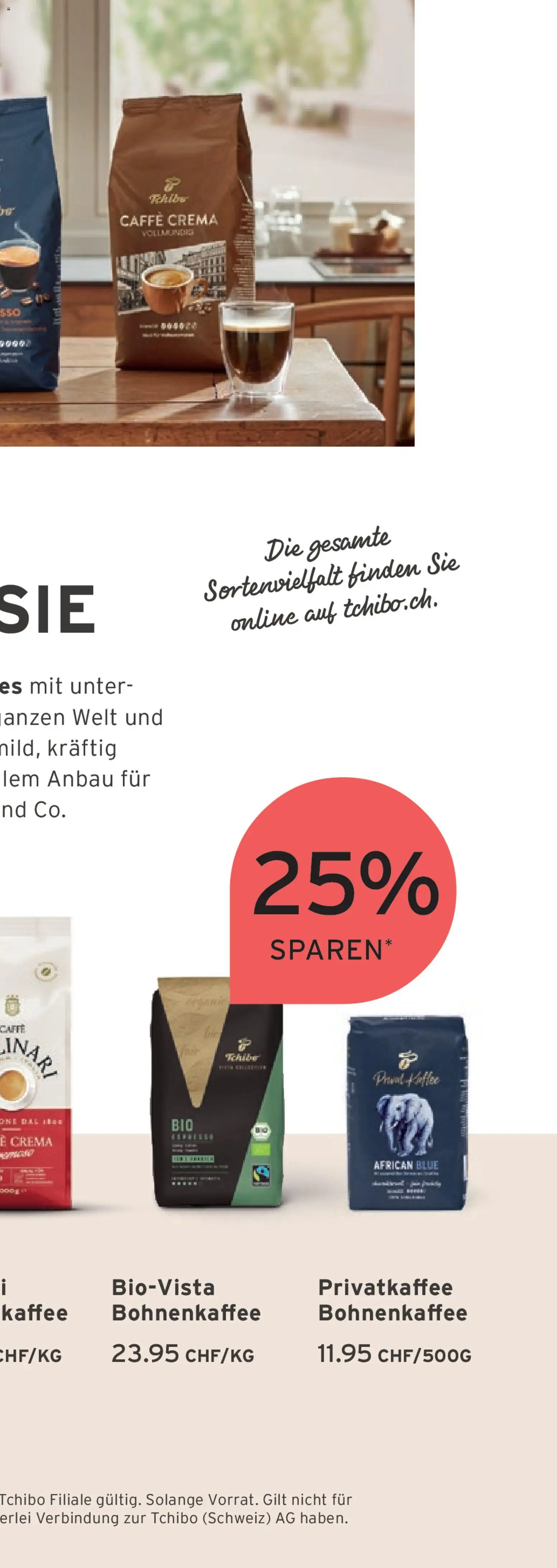 Tchibo aktionen Ein Leben in Balance – gültig ab 24.03.2026 | Seite: 29 | Produkte: Kaffee