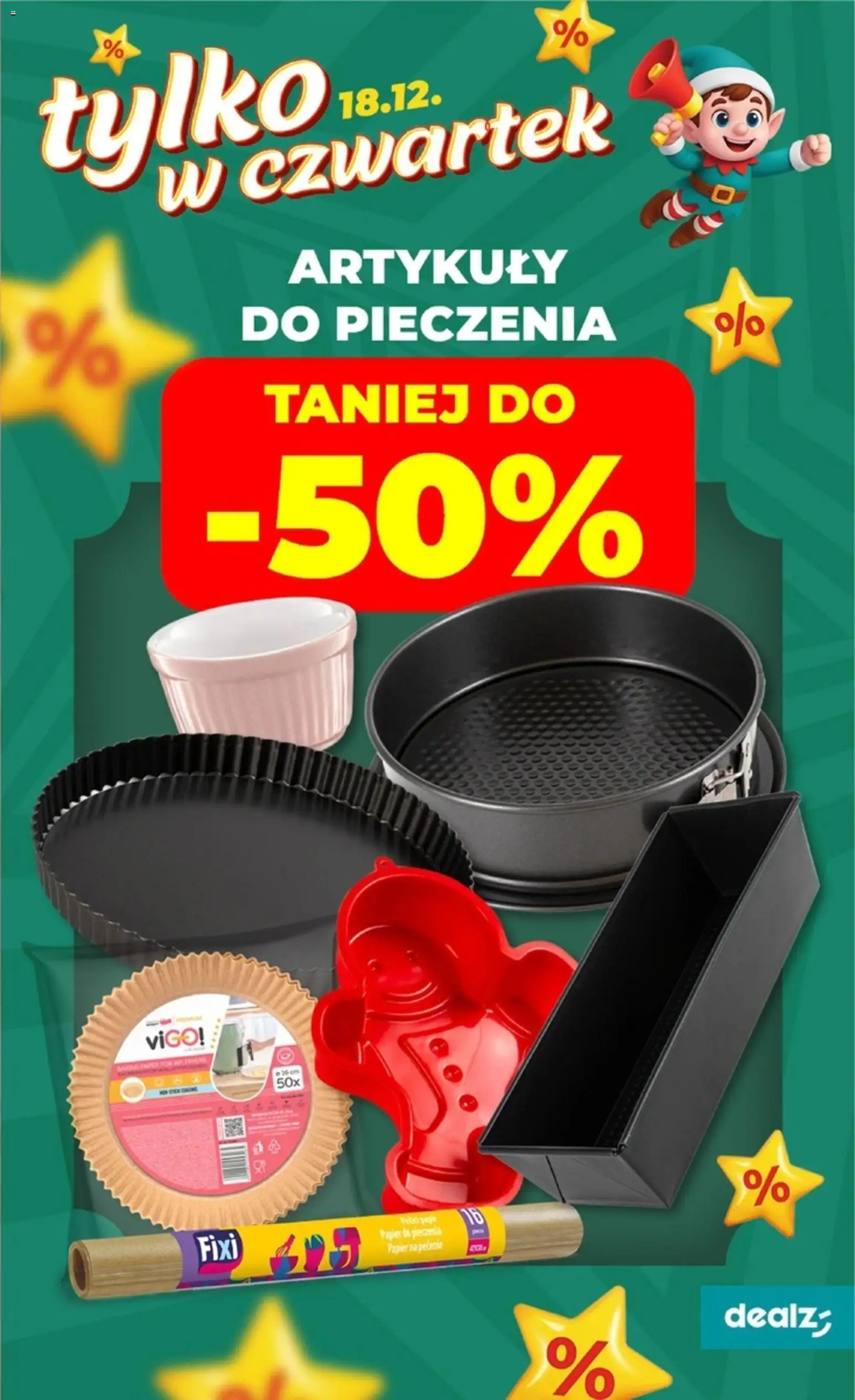 Dealz Gazetka od 18.12.2025 | Strona: 3 | Produkty: Papier do pieczenia
