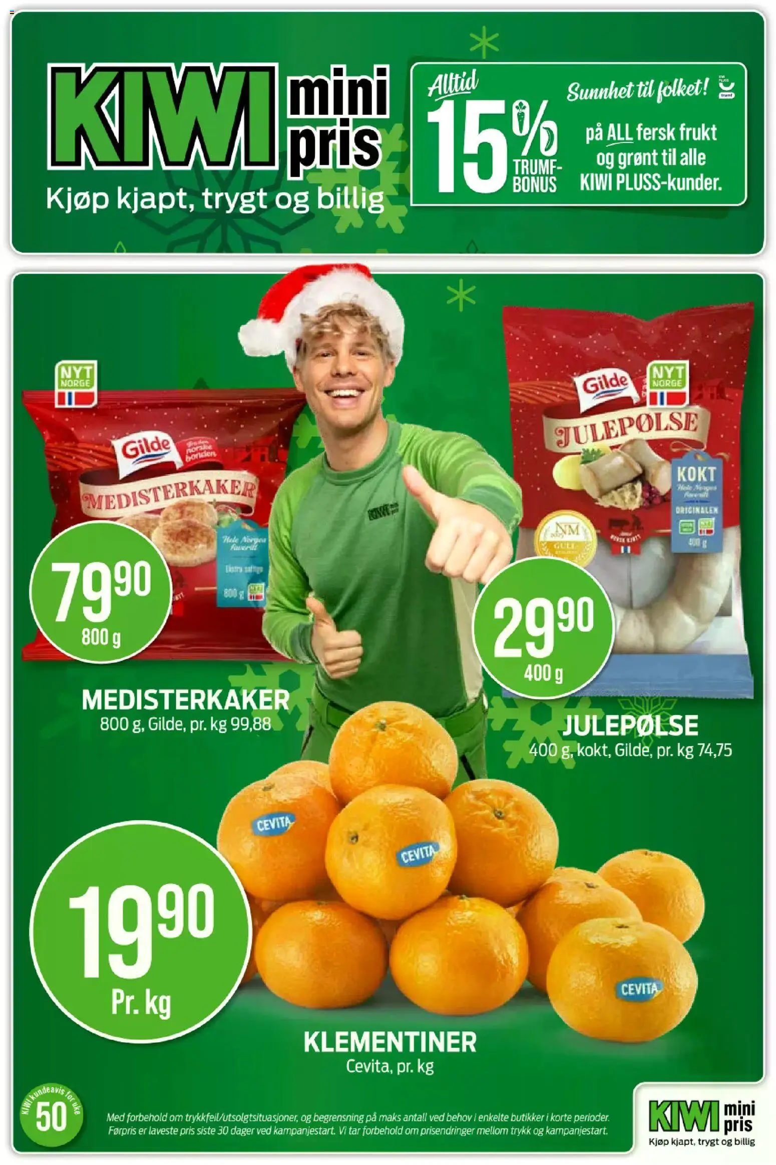 {H1} | Side: 1 | Produkter: Kiwi, Medisterkaker