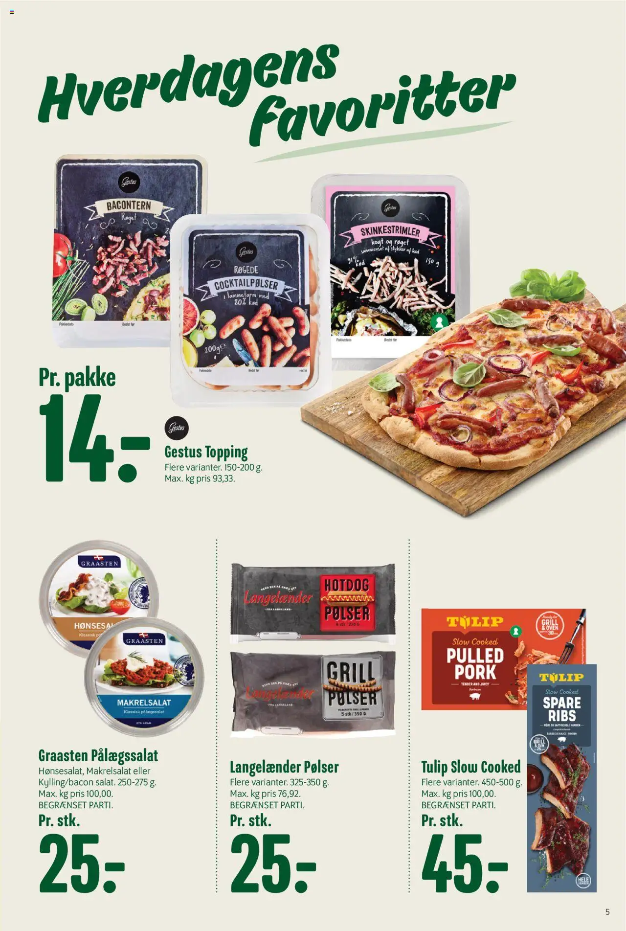 Min Købmand tilbudsavis – gyldig fra 12.09.2025 | Side: 5 | Produkter: Pølser, Ribs, Cocktailpølser, Grill