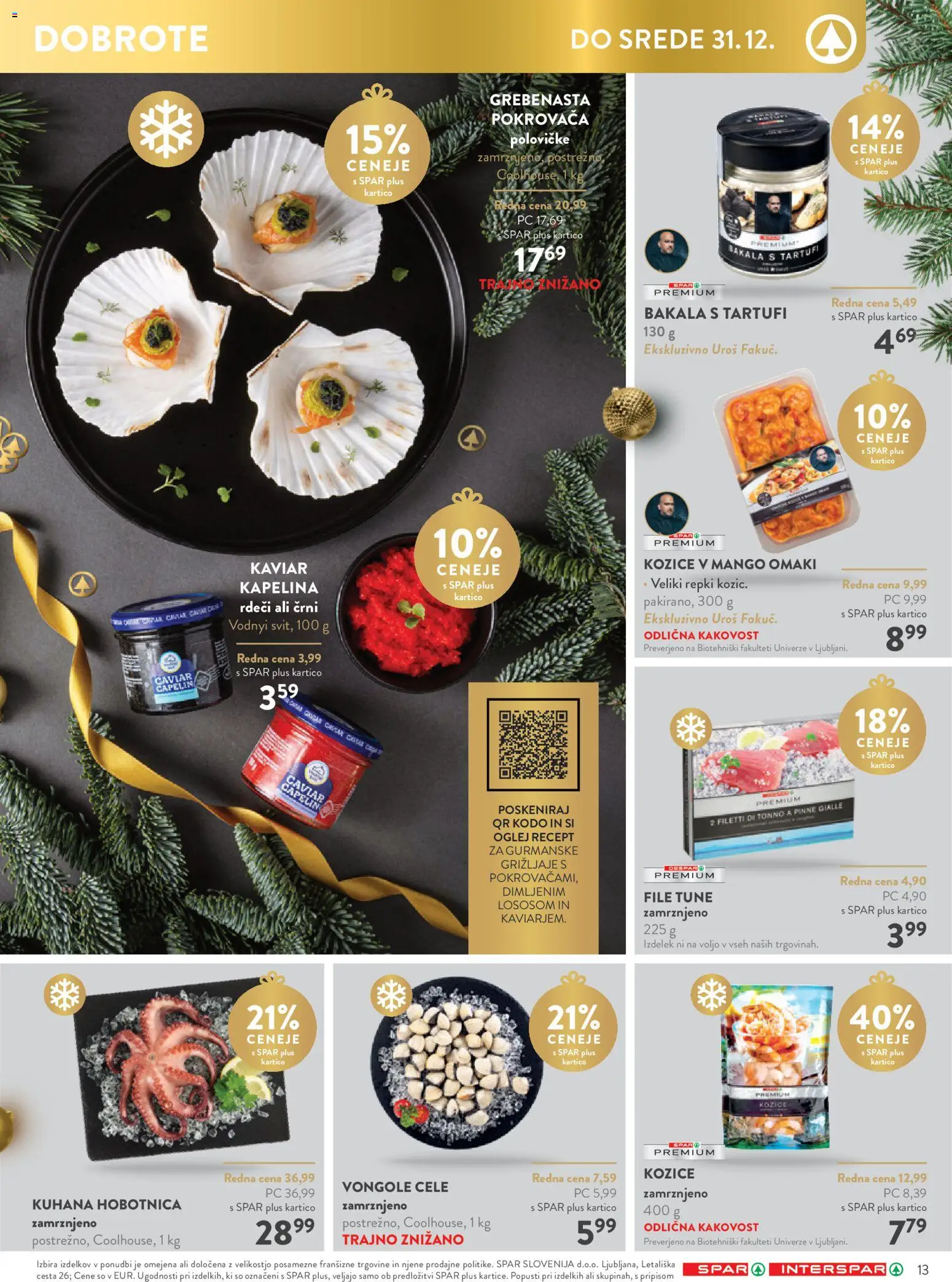 Novi Spar katalog ponudbe – veljaven od 03.12.2025 | Stran: 13