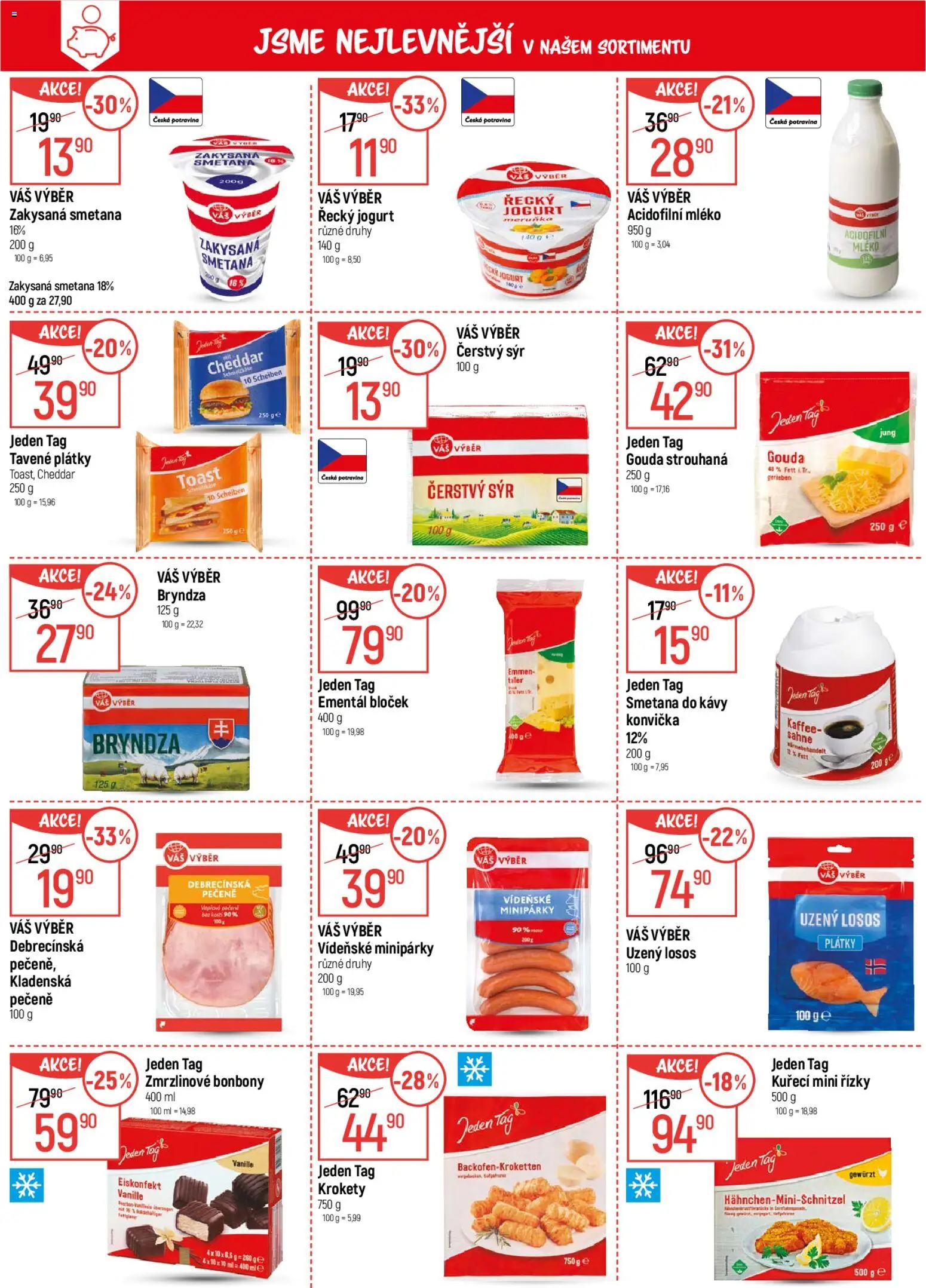 Globus leták od 14.01.2026 | Strana: 3 | Produkty: Řecký jogurt, Sýr, Smetana, Uzený losos
