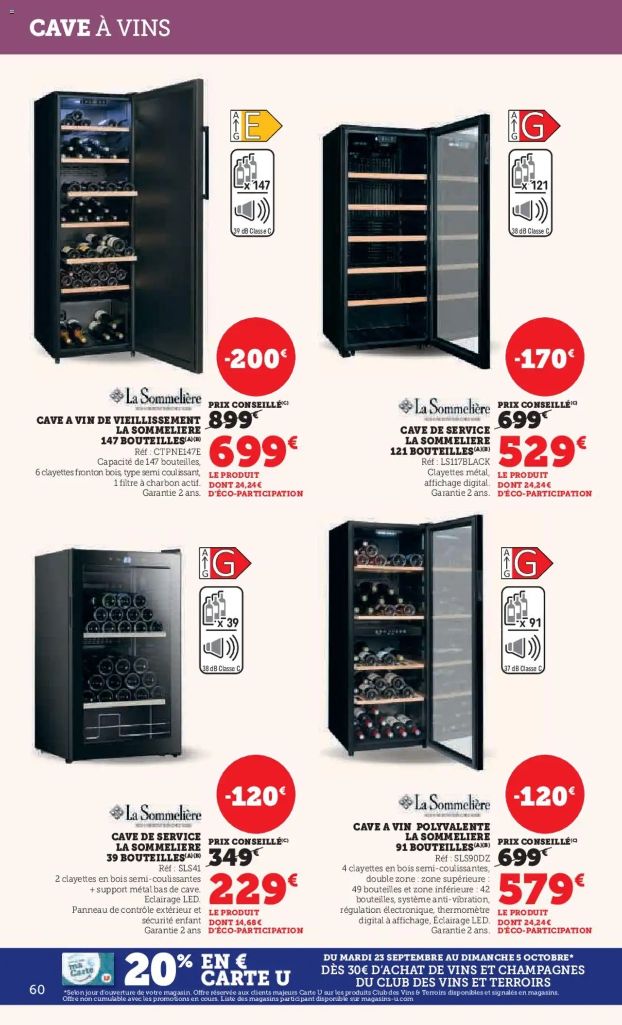  | Page: 60 | Produits: Filtre, Cave à vins, Thermomètre, Vin