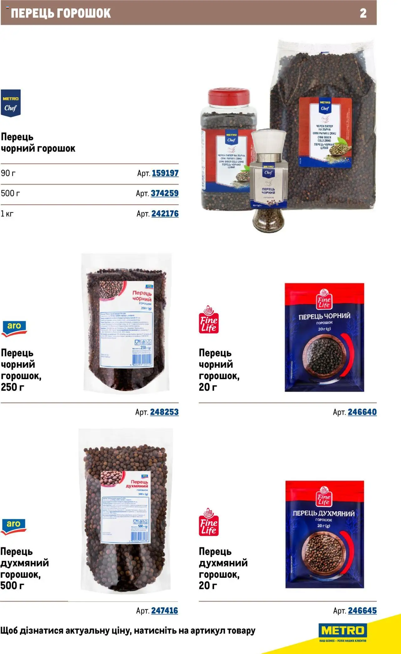 Metro Kаталог - дійснийкції з 22.09.2025 | Сторінка: 2 | Товари: Перець
