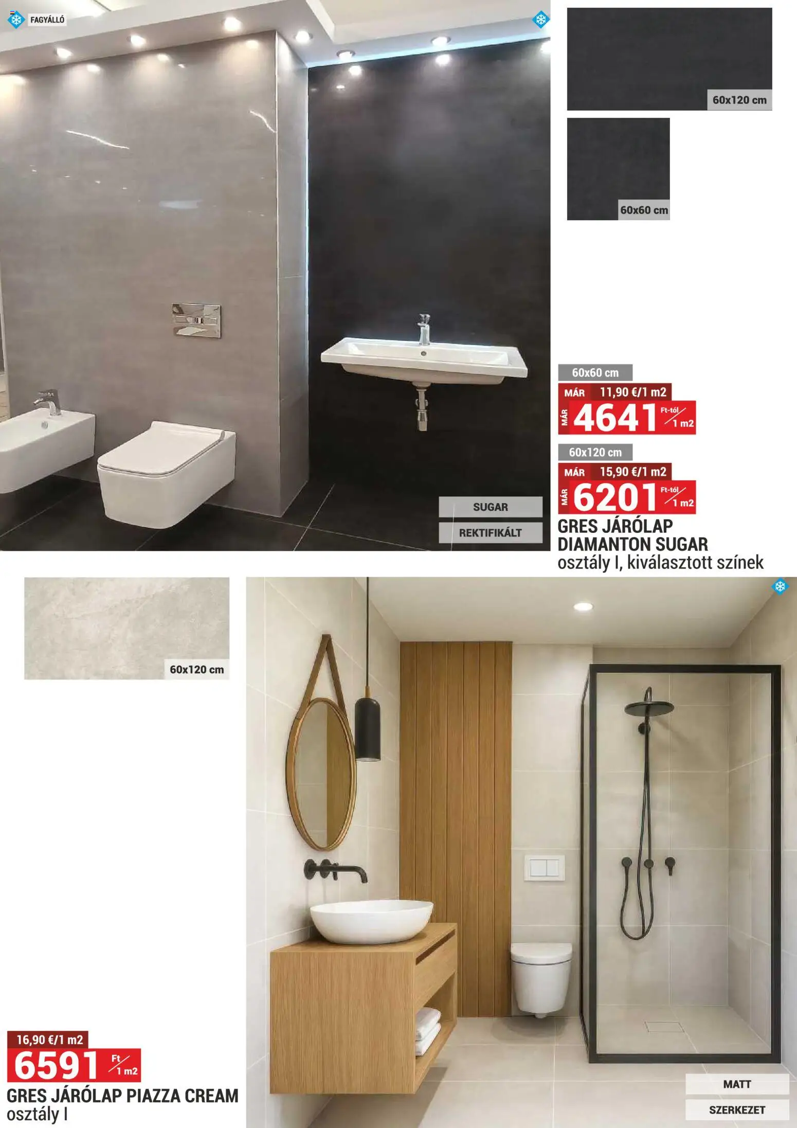 Merkury Market akciós ujság - amely érvényes a következő dátumtól: 01.12.2025 | Oldal: 22 | Termékek: Gres, Járólap