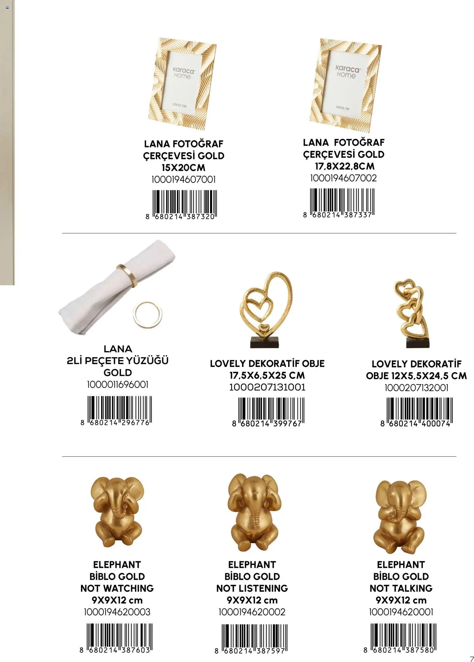 Karaca Home Katalog Dekoratif - İlkbahar / Yaz 2026 - 01.03.2026 tarihinden itibaren geçerlidir | Sayfa: 7