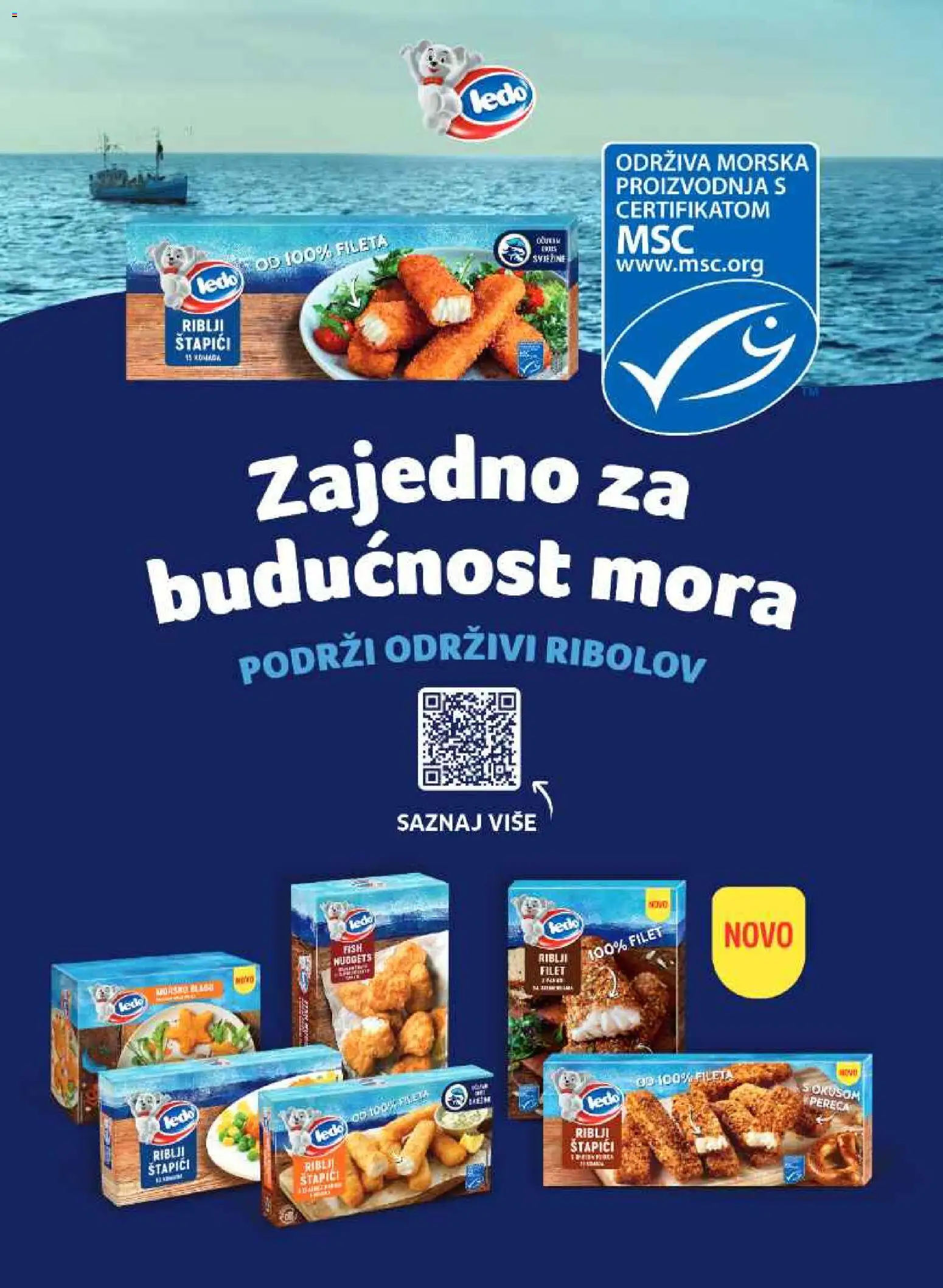 Studenac katalog | vrijedi od 17.12.2025 | Stranica: 40 | Proizvodi: Riblji štapići, Ledo, Štapići