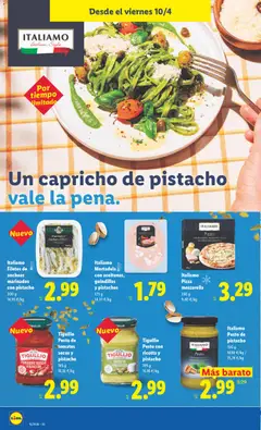 Vista previa Italiamo Filetes de anchoas marinados con pistacho, Filetes de anchoas marinados con pistacho, 200 g válido desde el 06.04.2026 | Página: 32