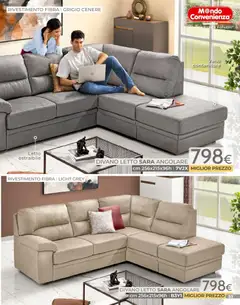 Anteprima del volantino Mondo Convenienza Pocket Gennaio catalogo valido a partire dal 04.01.2026 | Pagina: 53 | Prodotti: Divano letto, Contenitore, Letto, Divano