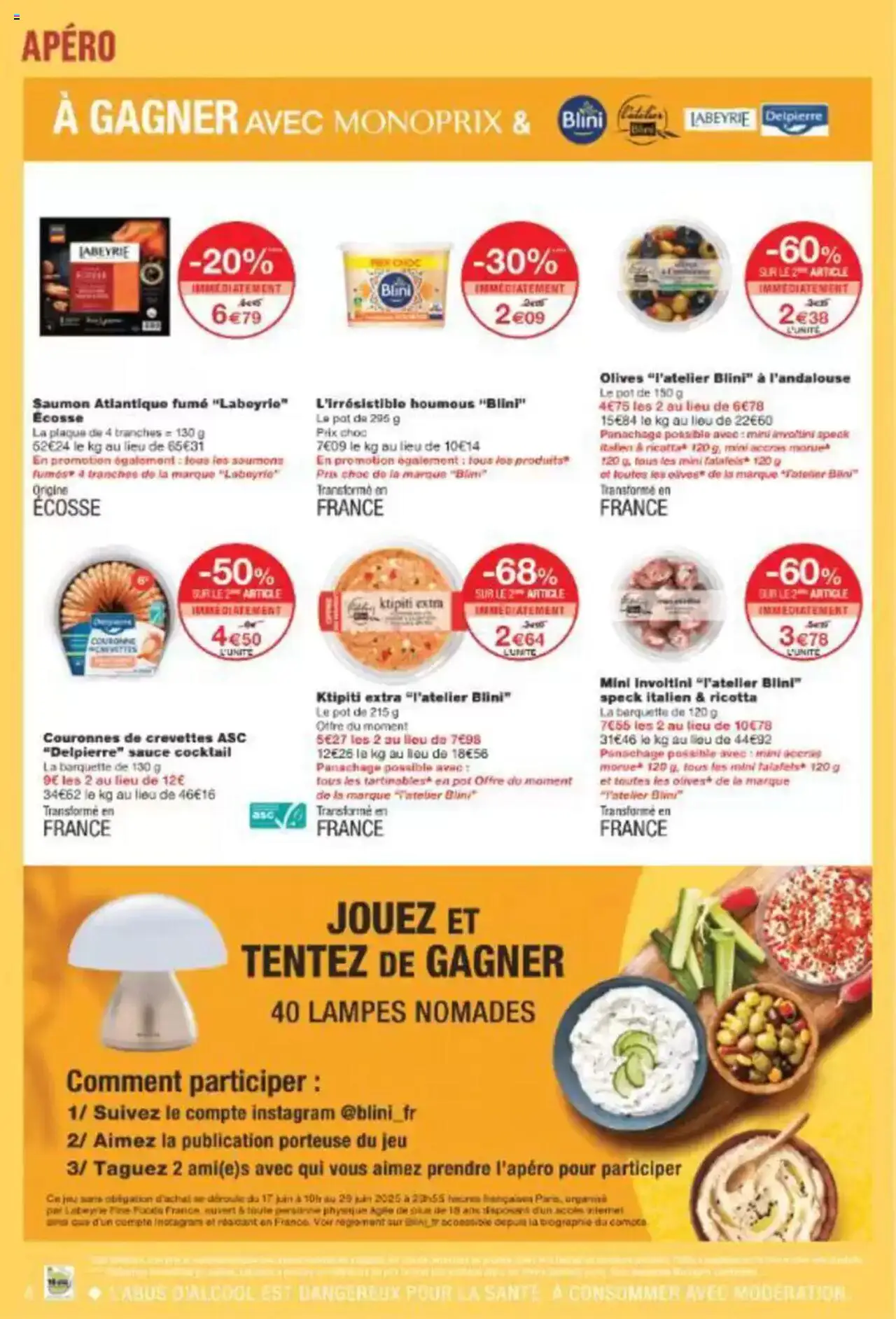  | Page: 4 | Produits: Olives, Crevettes, Ricotta, Saumon